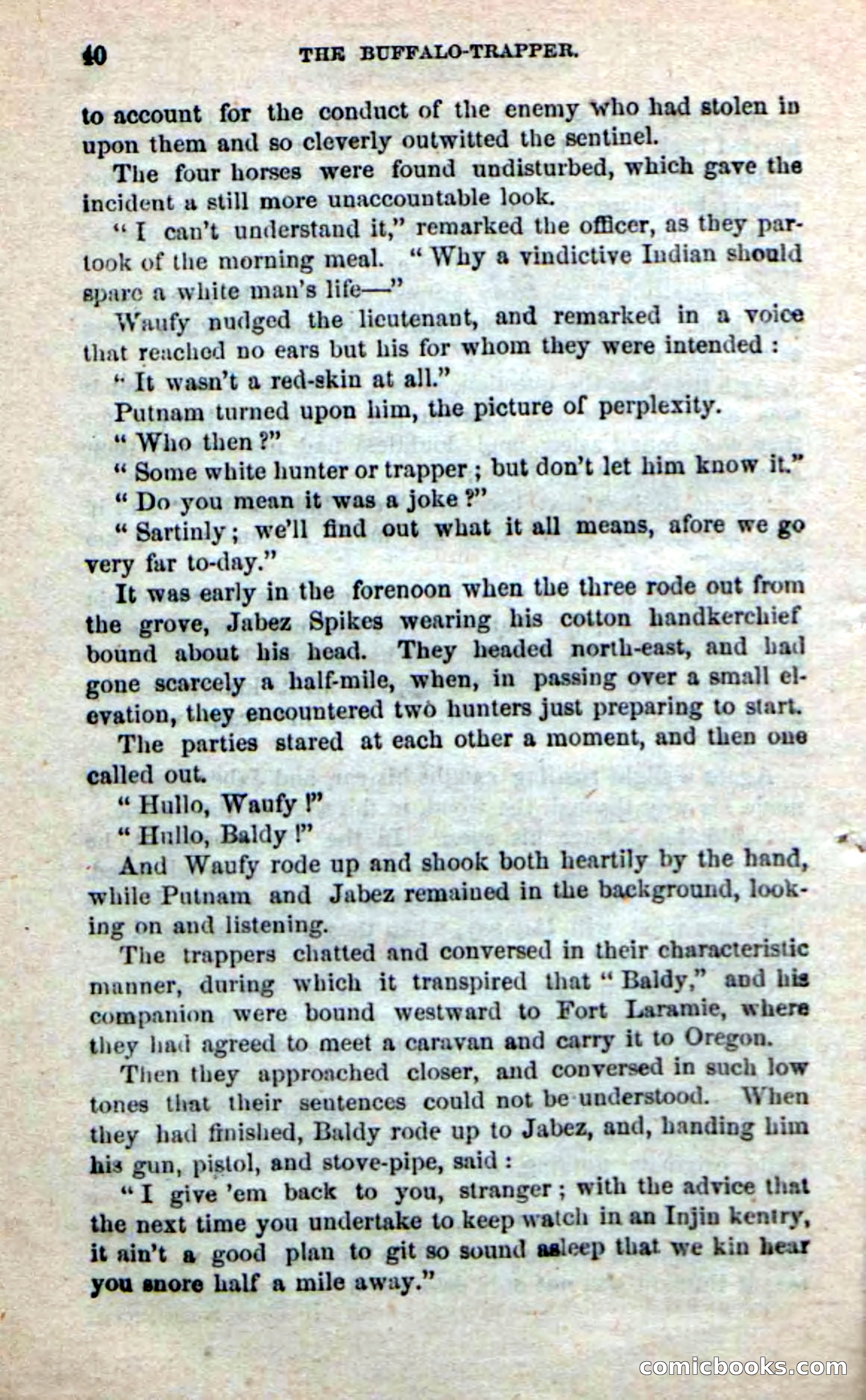 Beadle's New Dime Novels: The Buffalo-Trapper — page 38 of 100