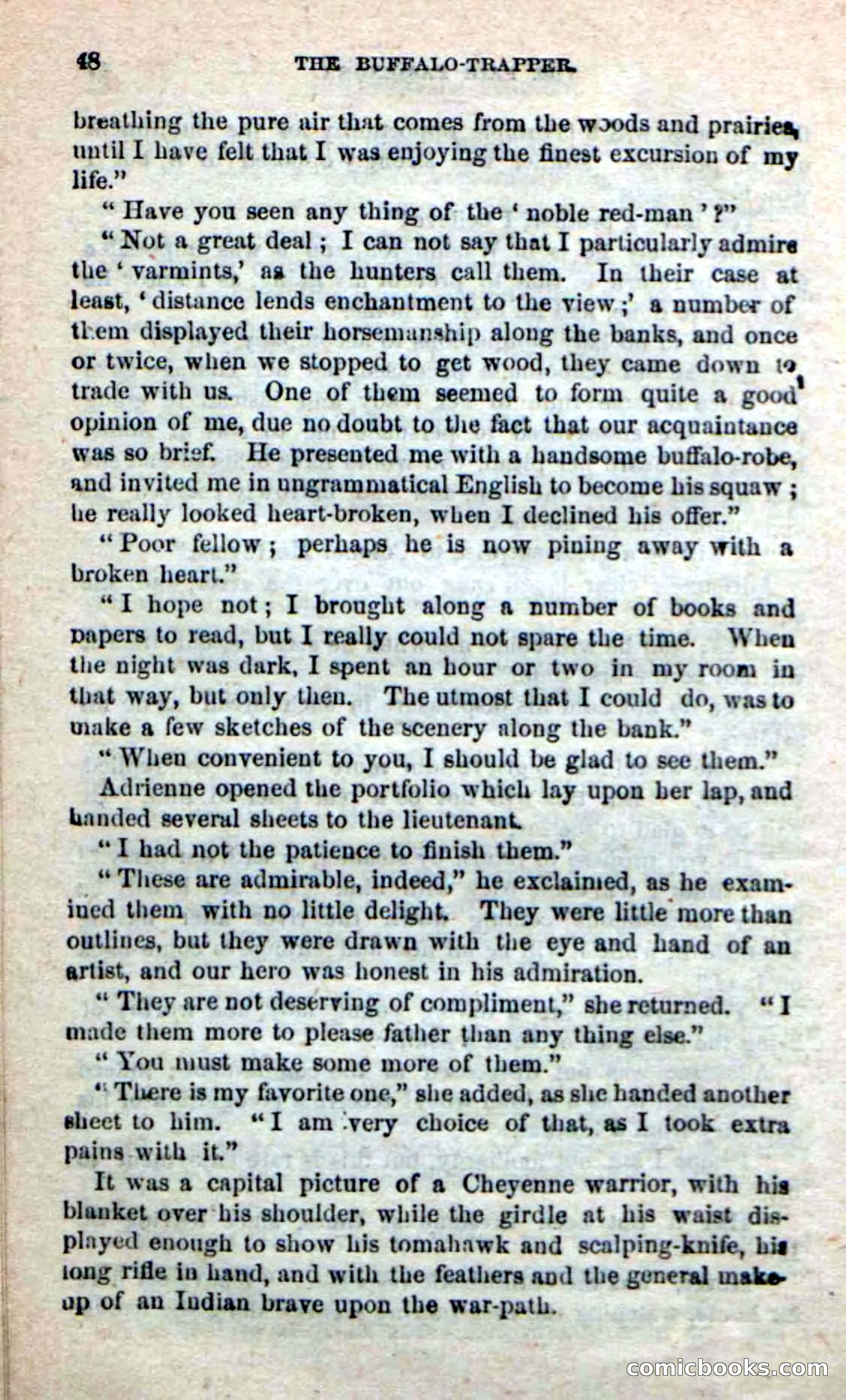 Beadle's New Dime Novels: The Buffalo-Trapper — page 46 of 100