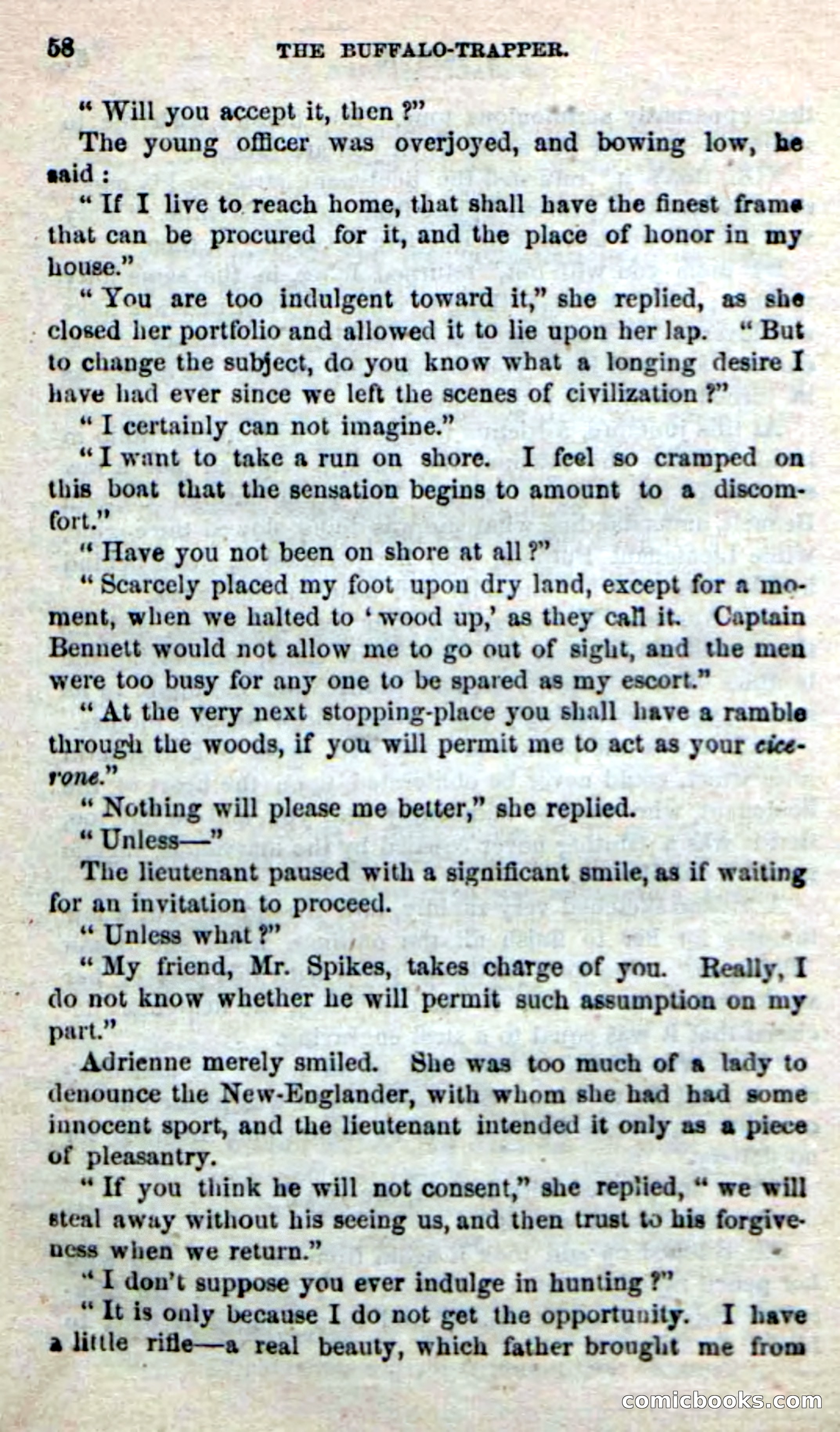 Beadle's New Dime Novels: The Buffalo-Trapper — page 56 of 100