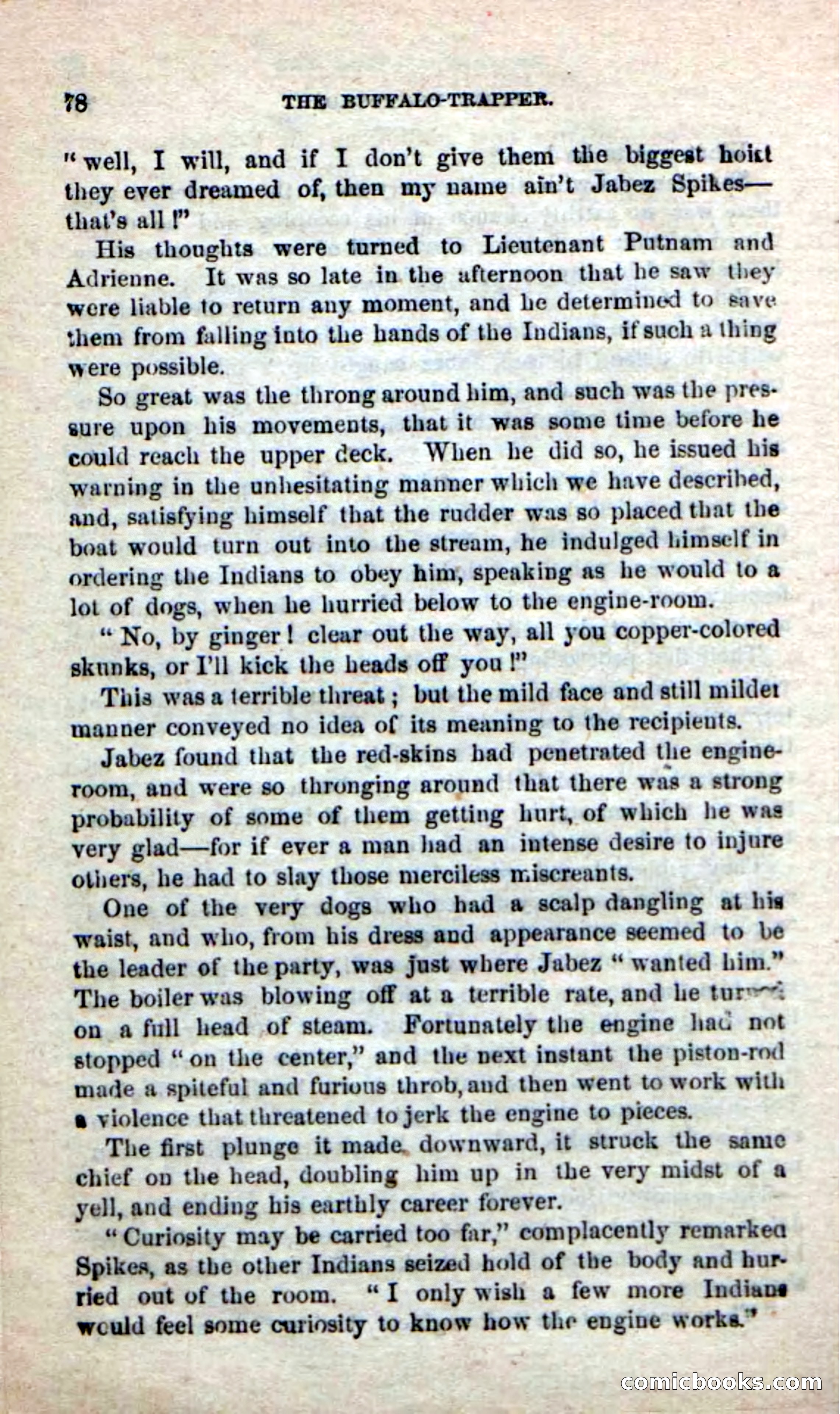 Beadle's New Dime Novels: The Buffalo-Trapper — page 76 of 100