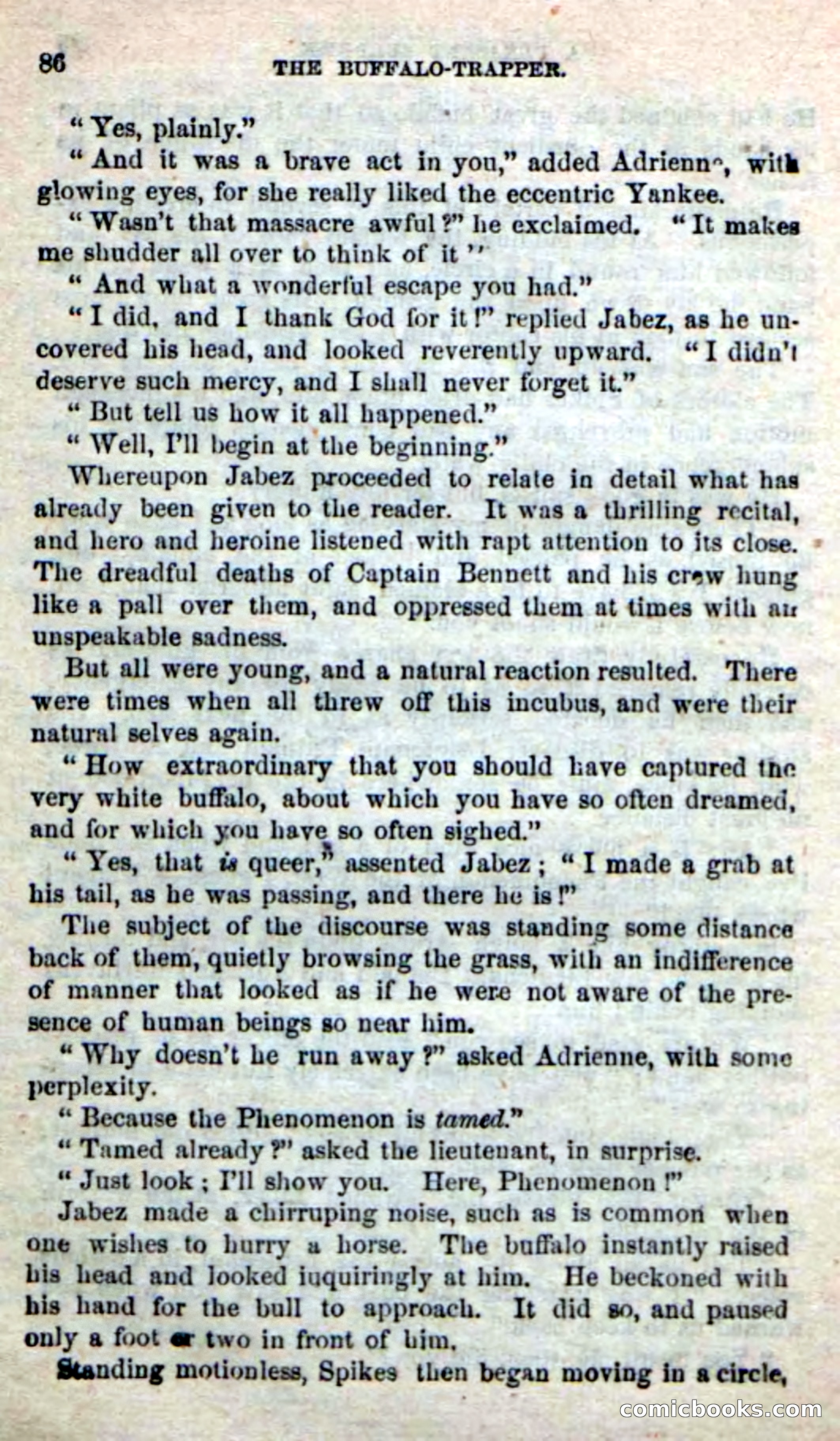 Beadle's New Dime Novels: The Buffalo-Trapper — page 84 of 100