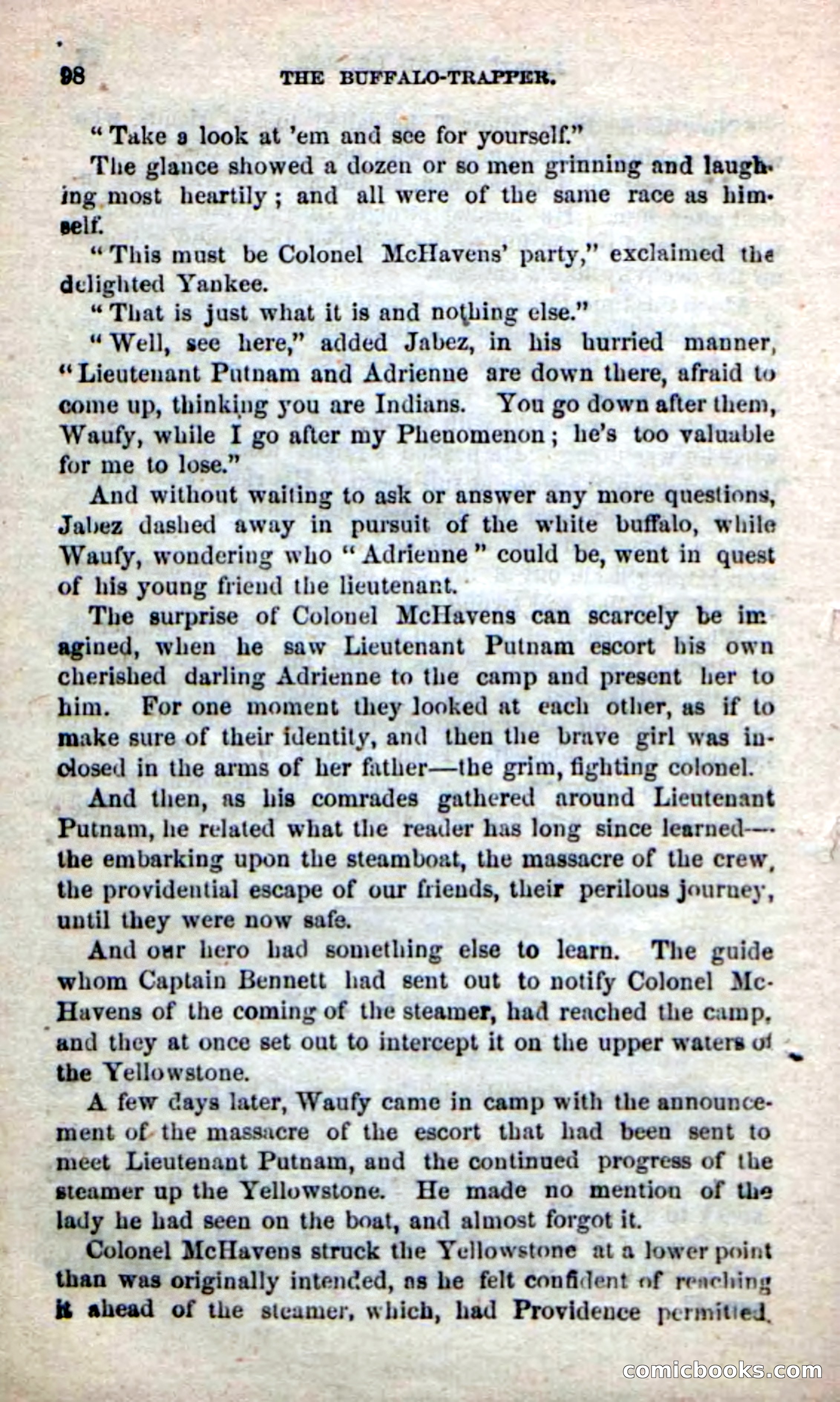 Beadle's New Dime Novels: The Buffalo-Trapper — page 96 of 100