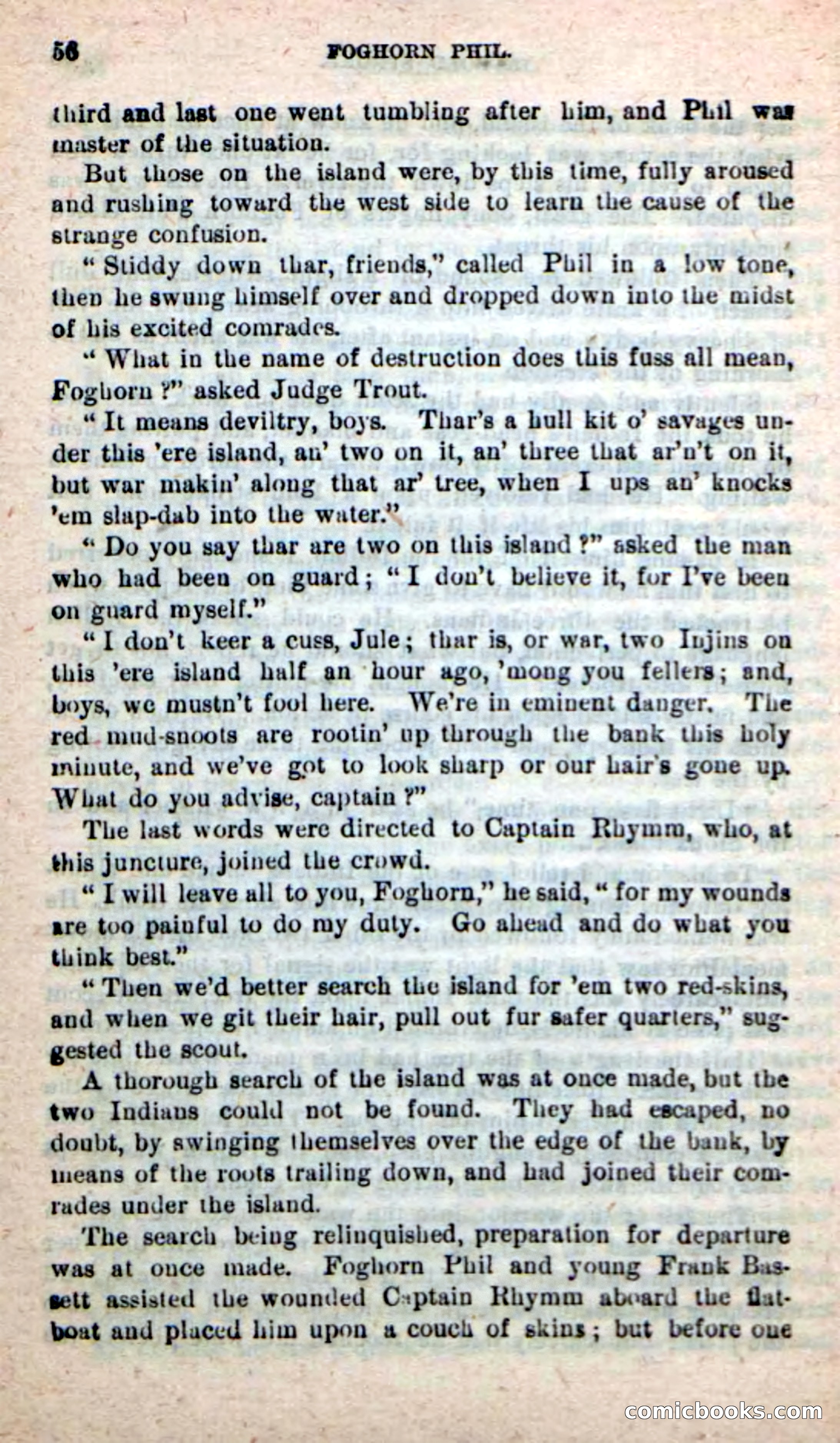 Beadle's New Dime Novels: Foghorn Phil — page 52 of 120