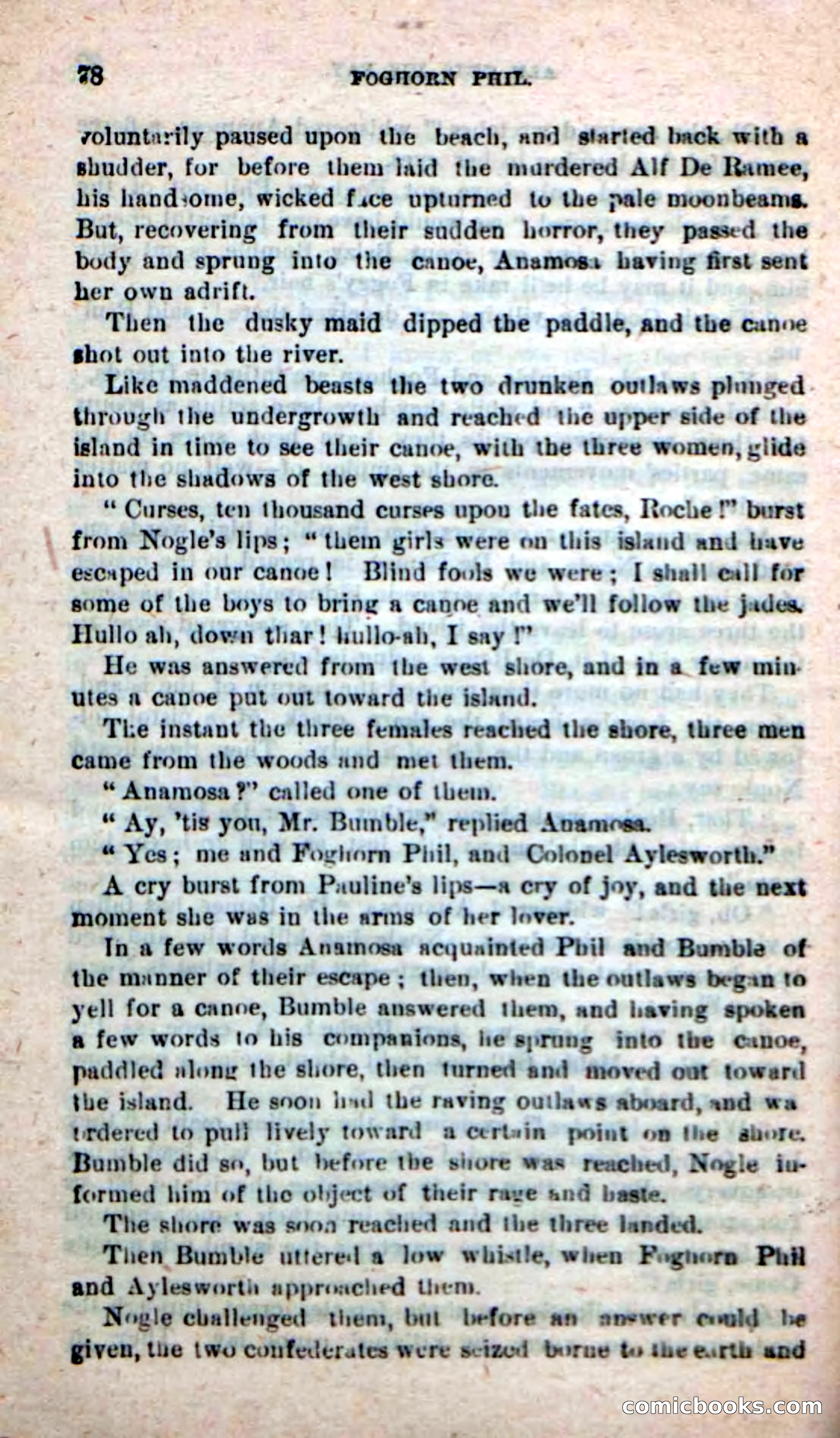 Beadle's New Dime Novels: Foghorn Phil — page 74 of 120