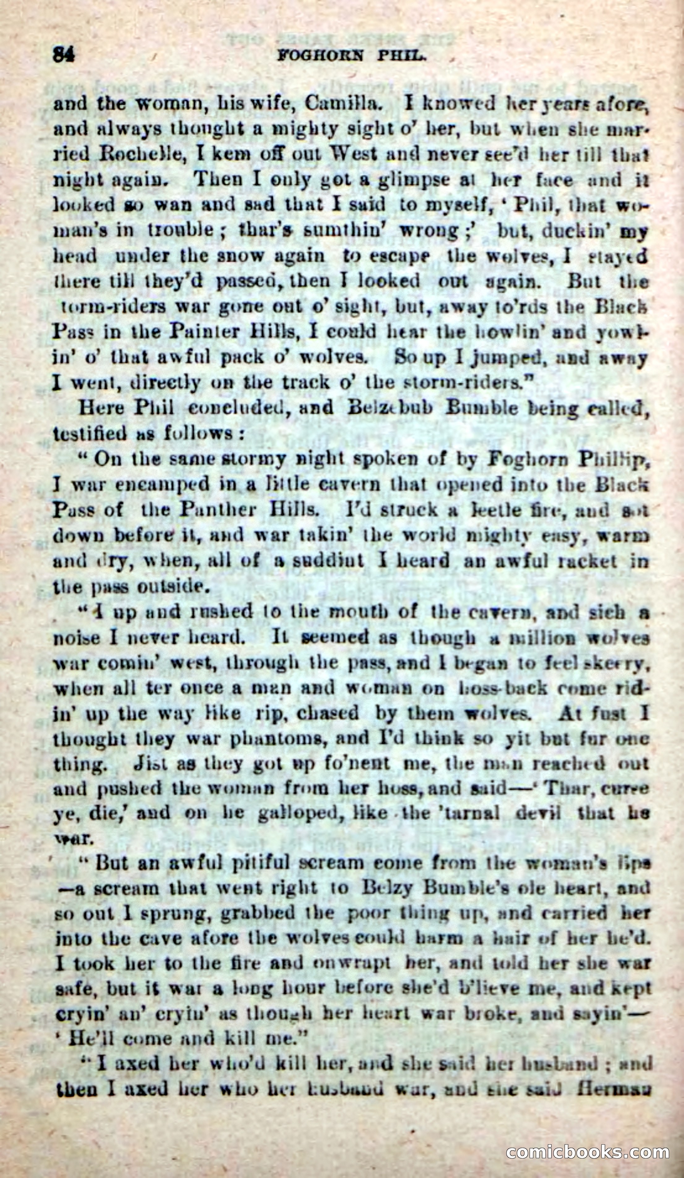 Beadle's New Dime Novels: Foghorn Phil — page 80 of 120