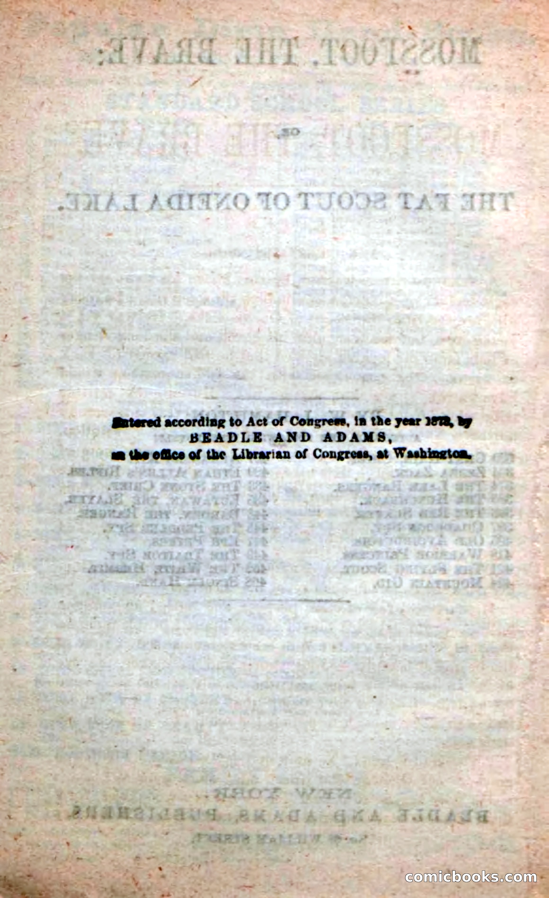 Beadle's New Dime Novels: Mossfoot, the Brave — page 4 of 100