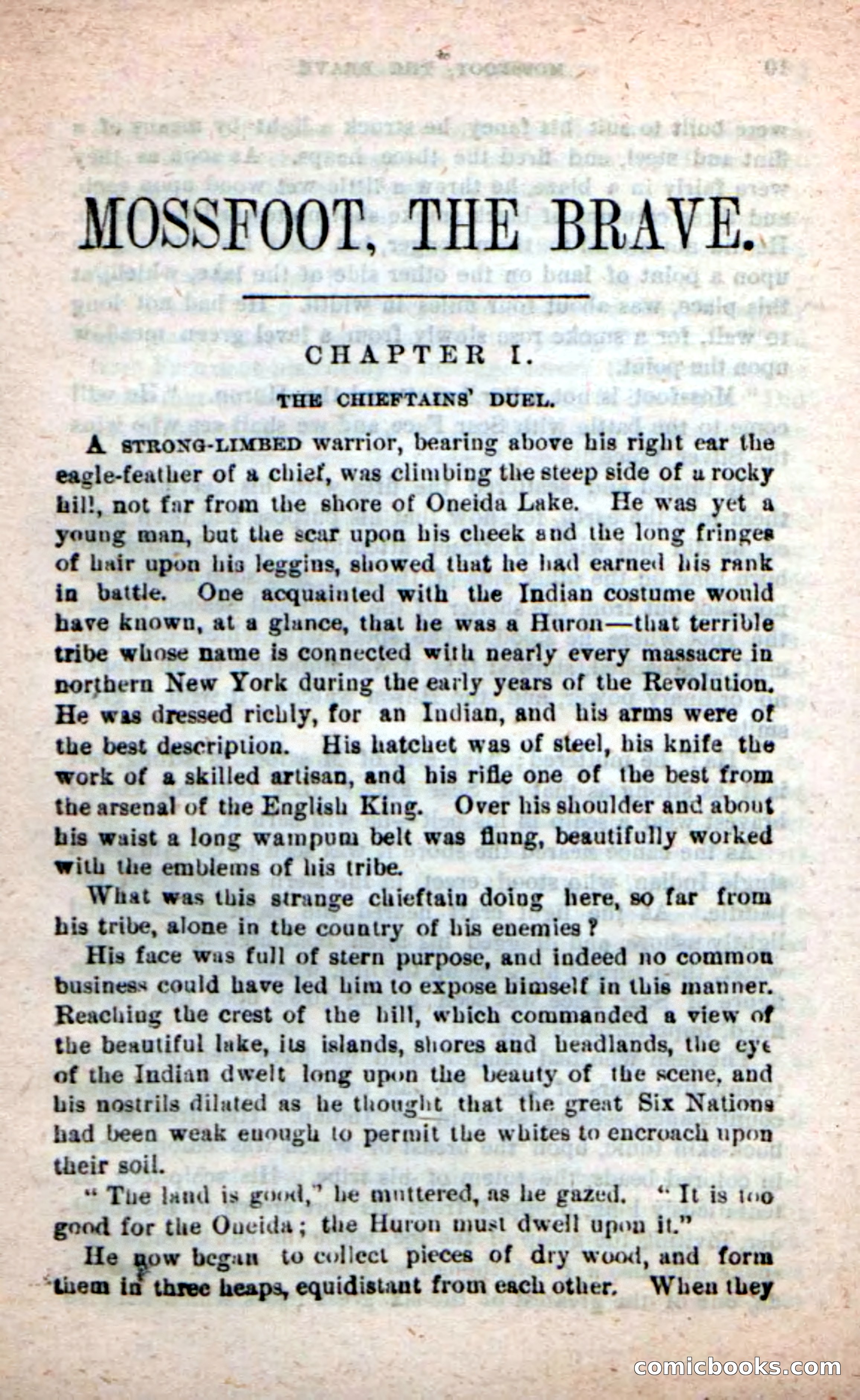 Beadle's New Dime Novels: Mossfoot, the Brave — page 5 of 100
