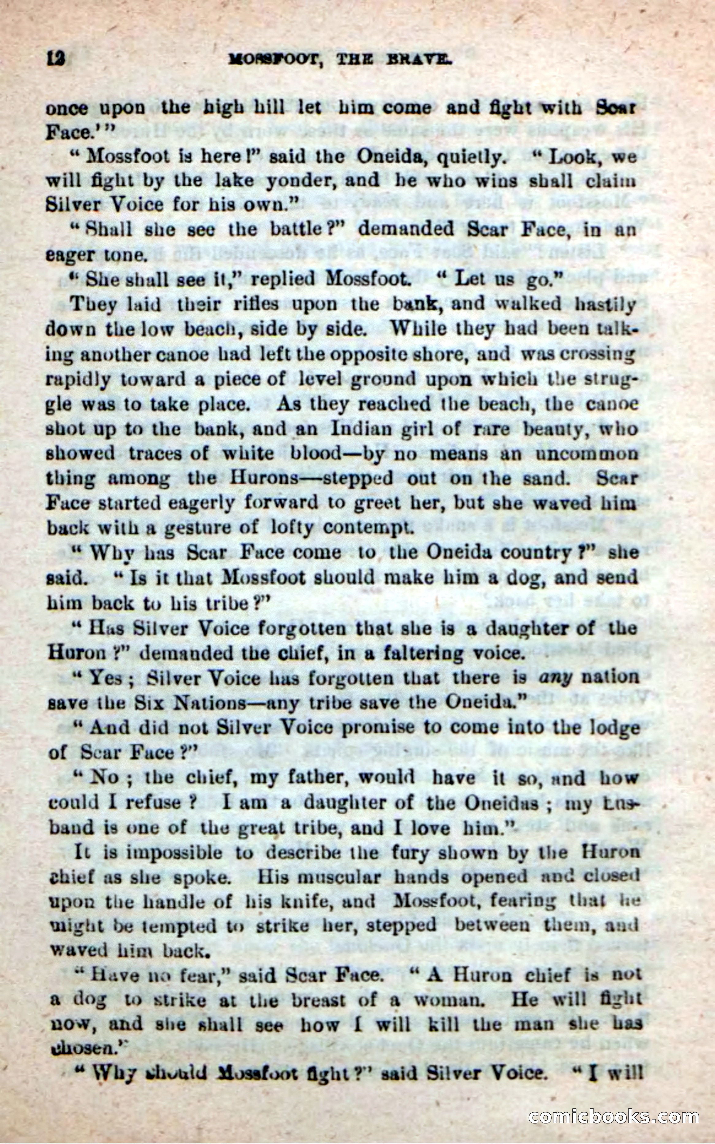 Beadle's New Dime Novels: Mossfoot, the Brave — page 8 of 100