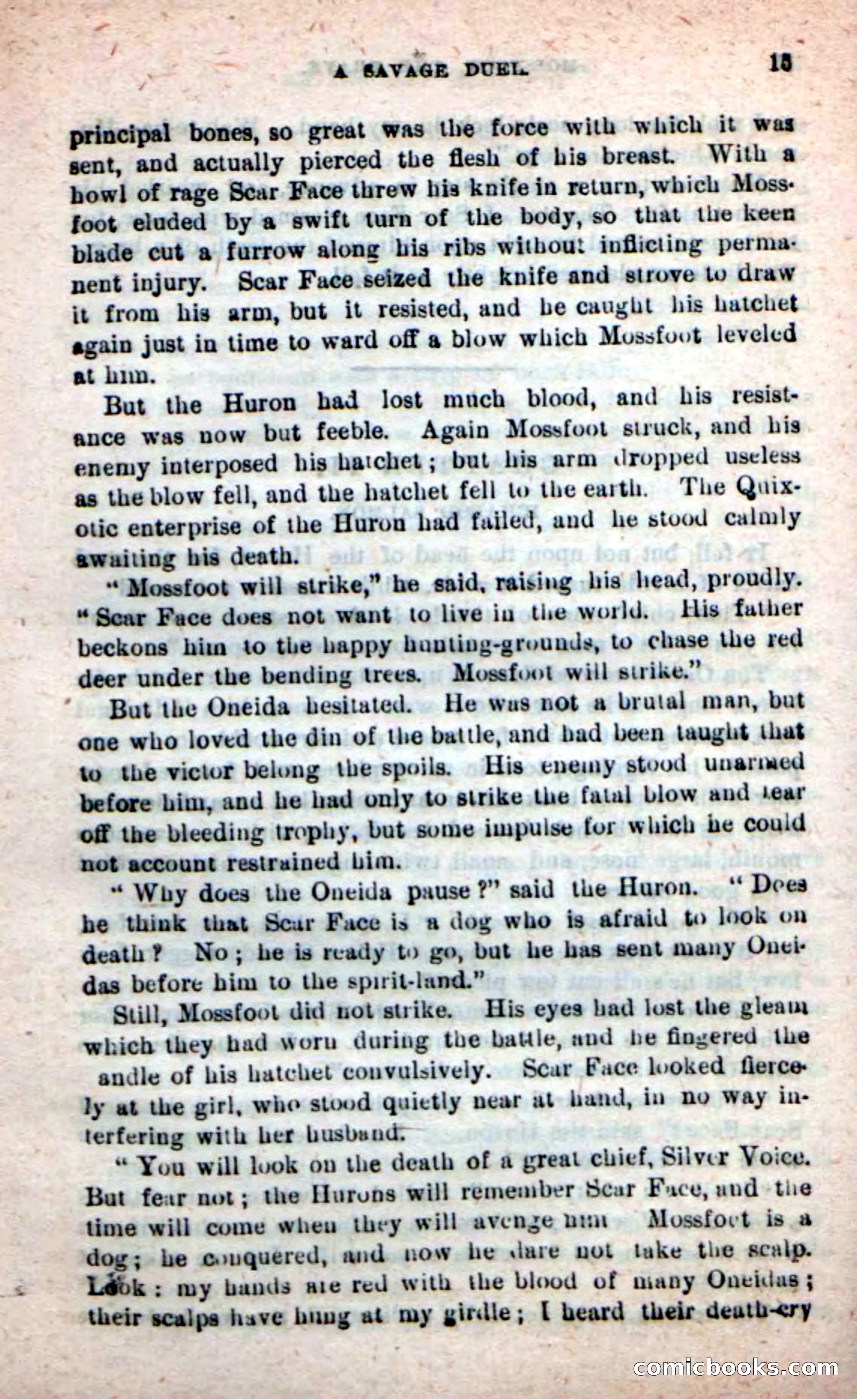 Beadle's New Dime Novels: Mossfoot, the Brave — page 11 of 100