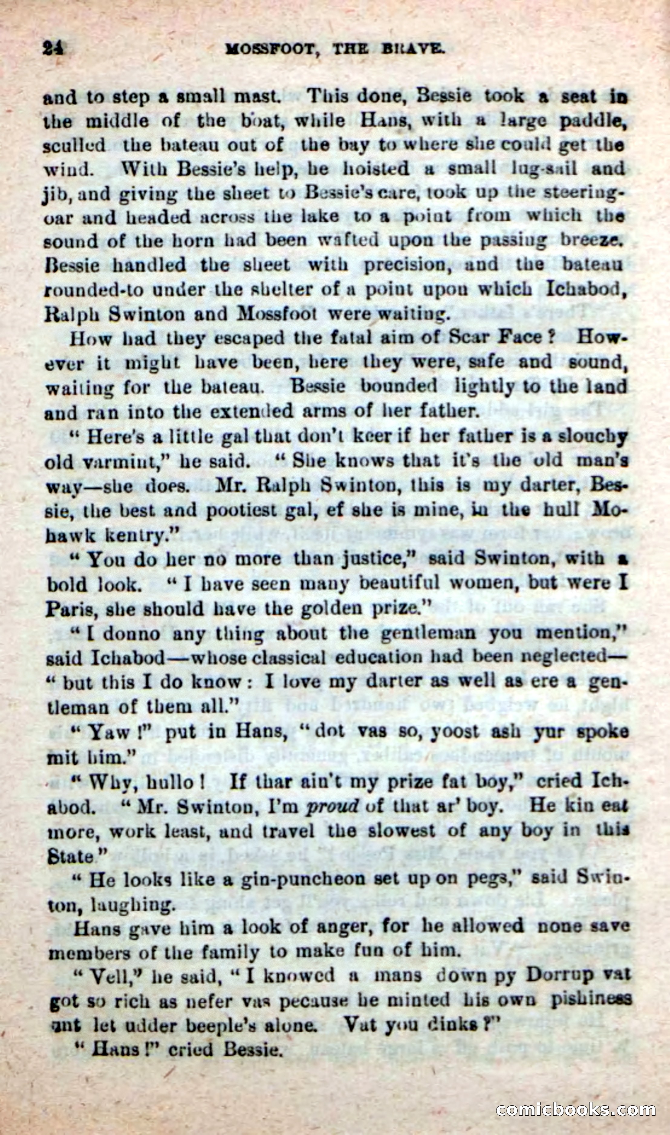 Beadle's New Dime Novels: Mossfoot, the Brave — page 20 of 100