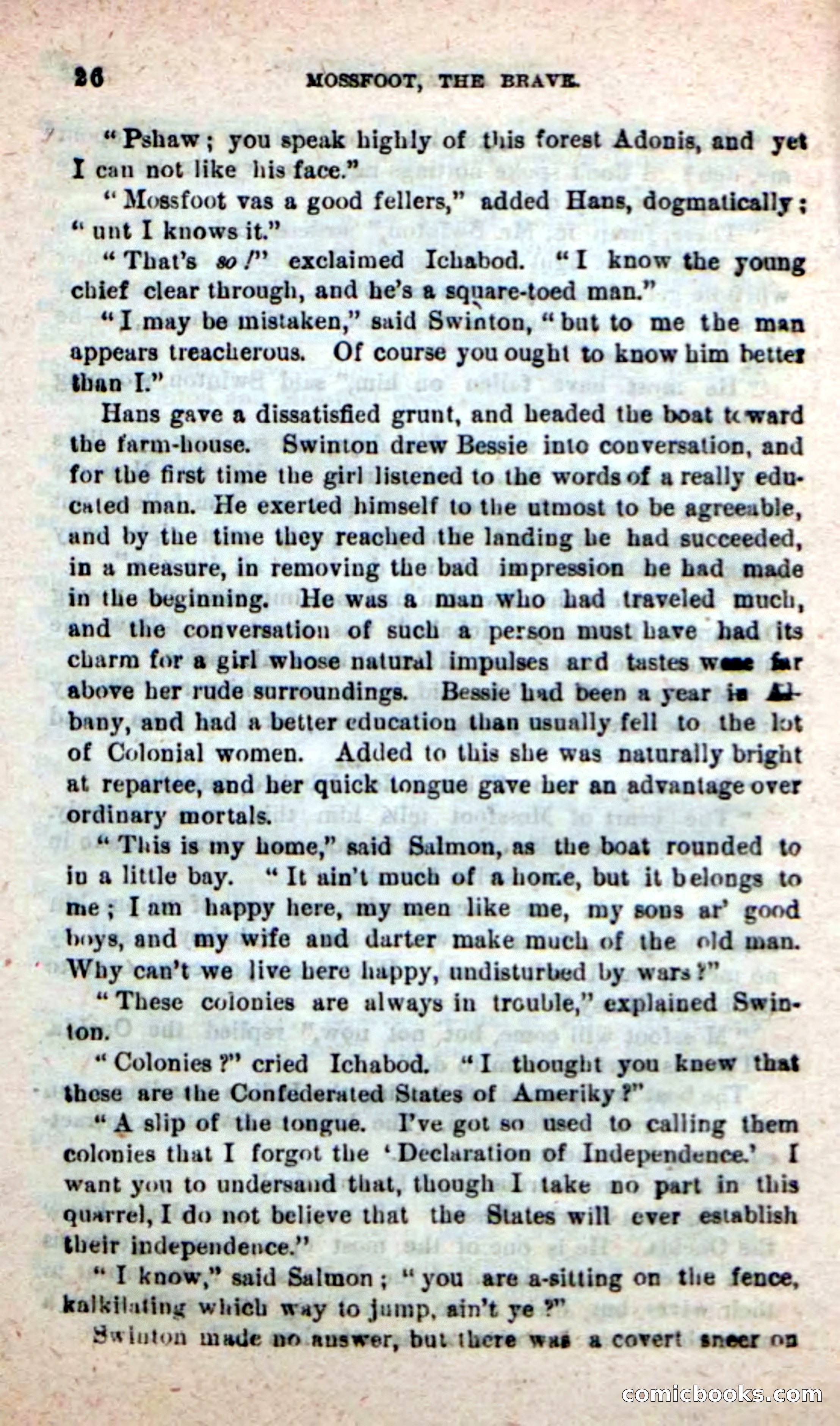 Beadle's New Dime Novels: Mossfoot, the Brave — page 22 of 100