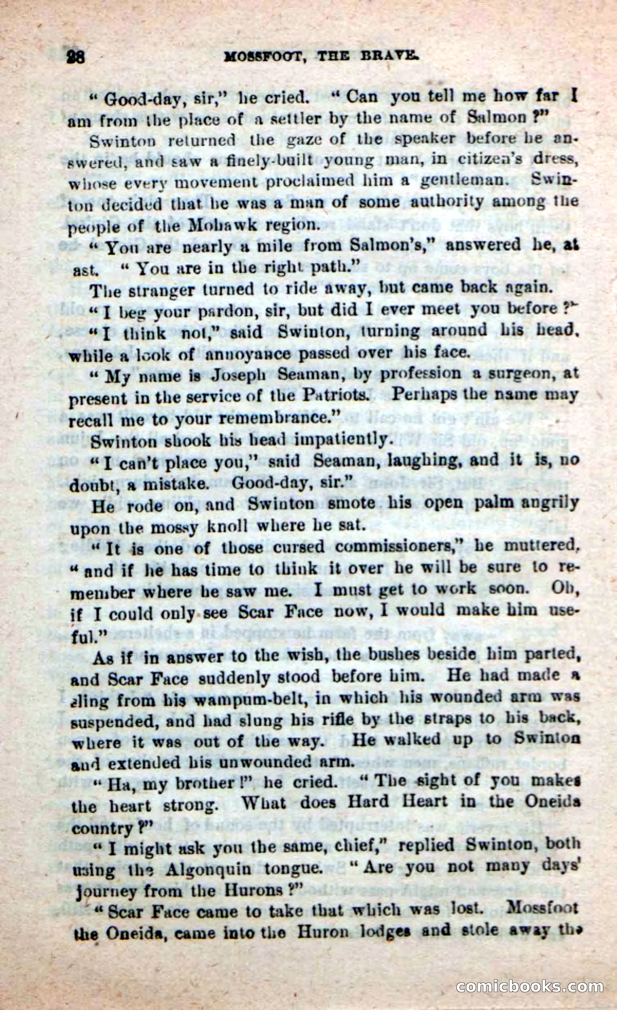 Beadle's New Dime Novels: Mossfoot, the Brave — page 24 of 100