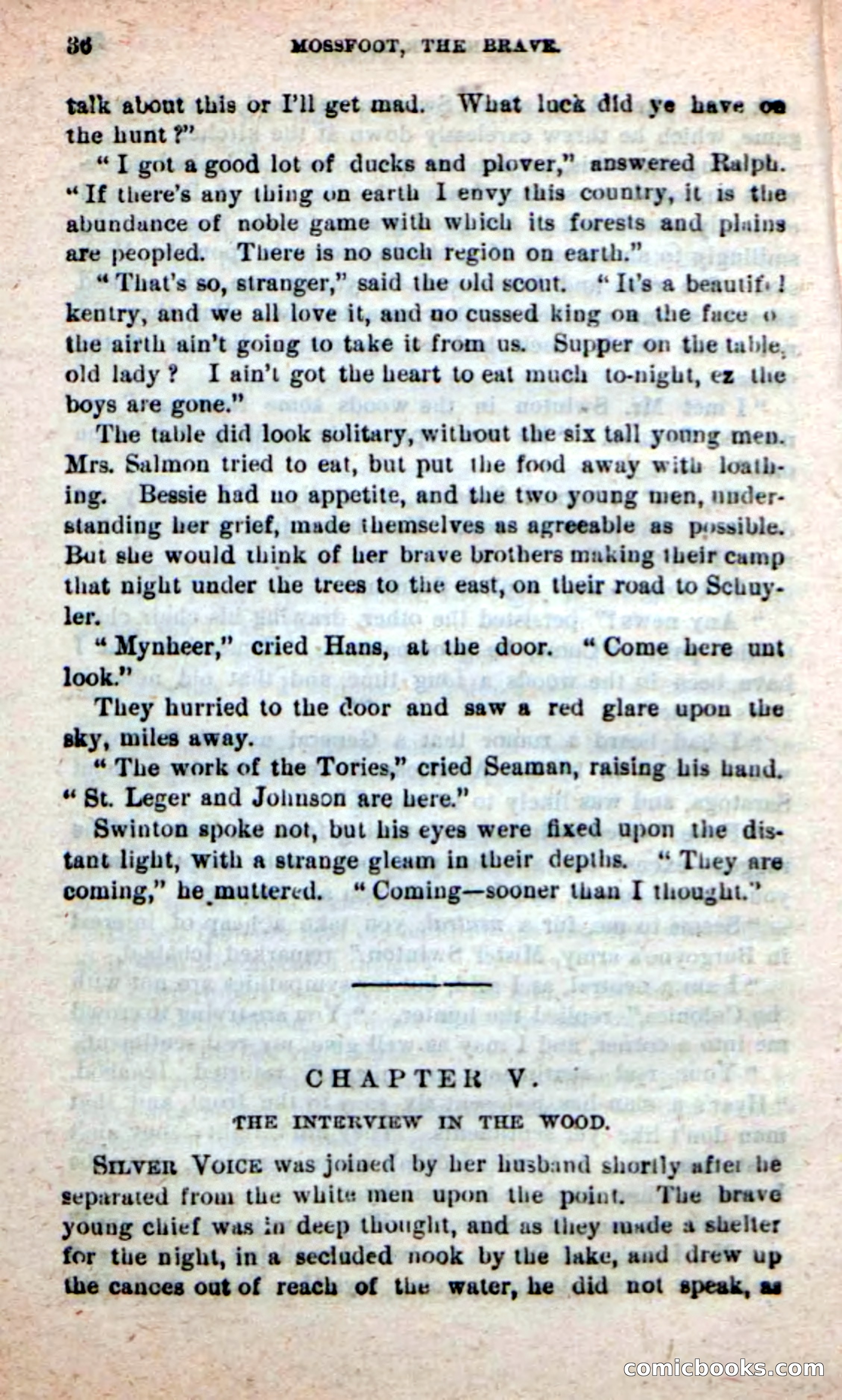 Beadle's New Dime Novels: Mossfoot, the Brave — page 32 of 100