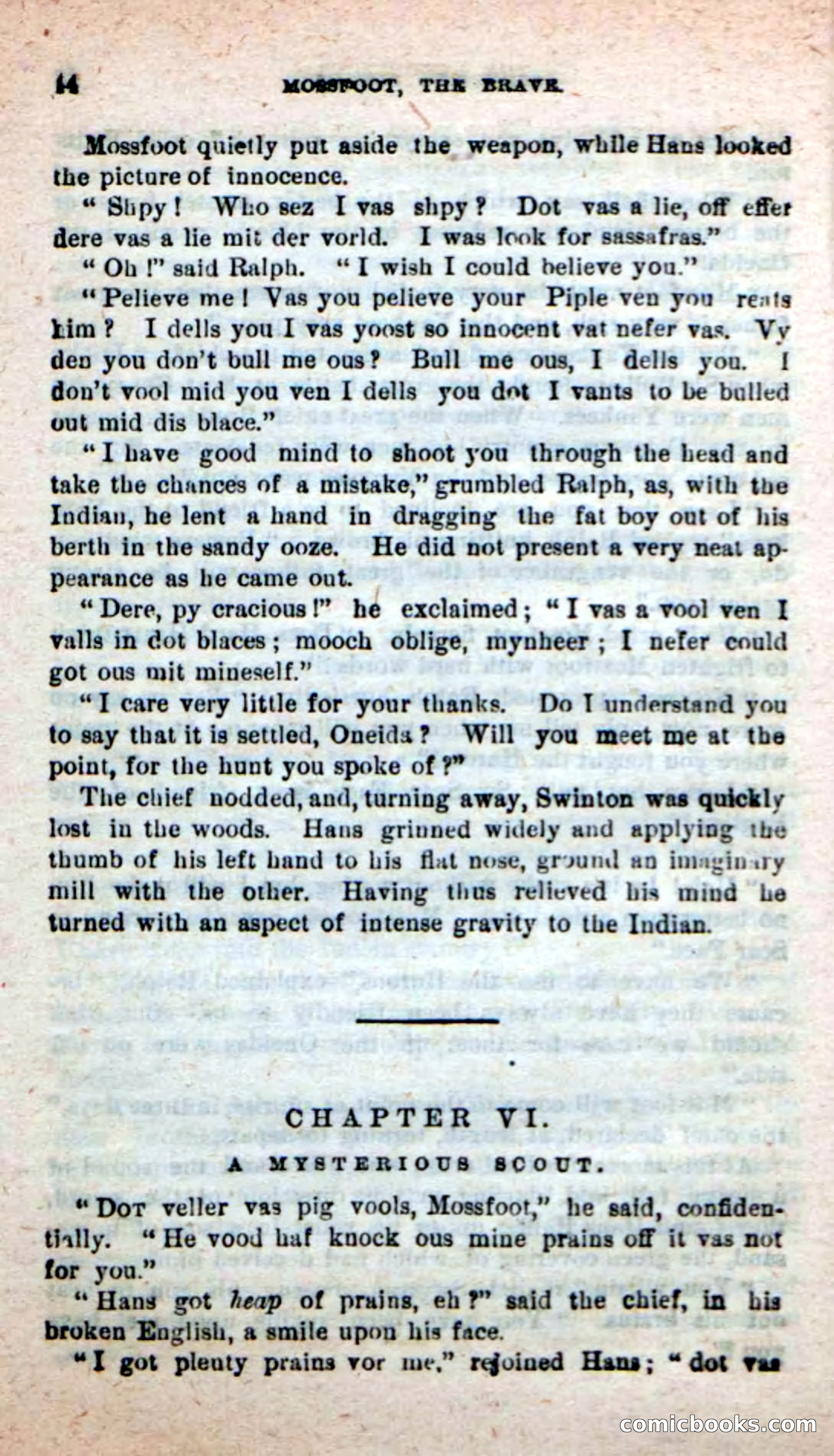 Beadle's New Dime Novels: Mossfoot, the Brave — page 40 of 100