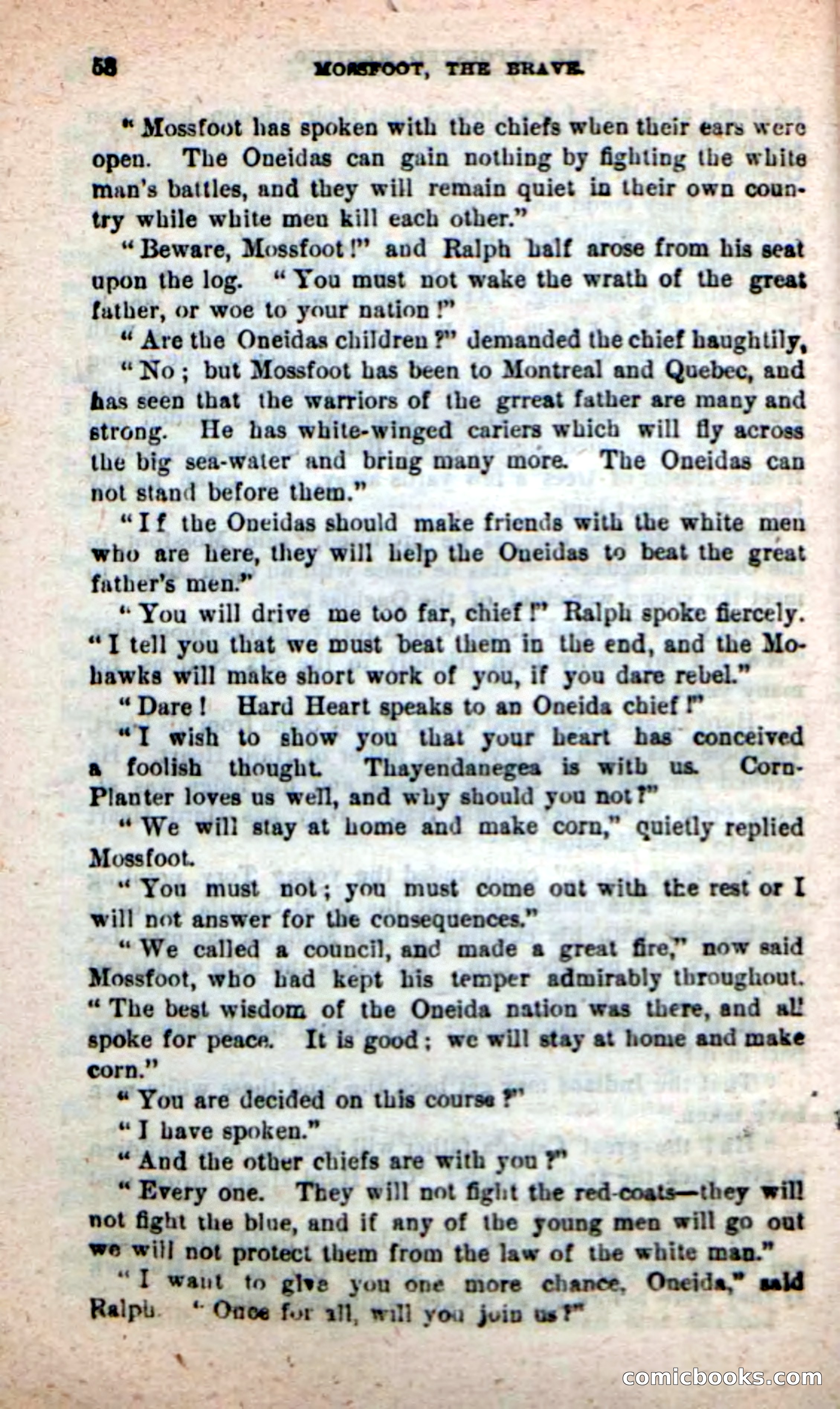 Beadle's New Dime Novels: Mossfoot, the Brave — page 54 of 100