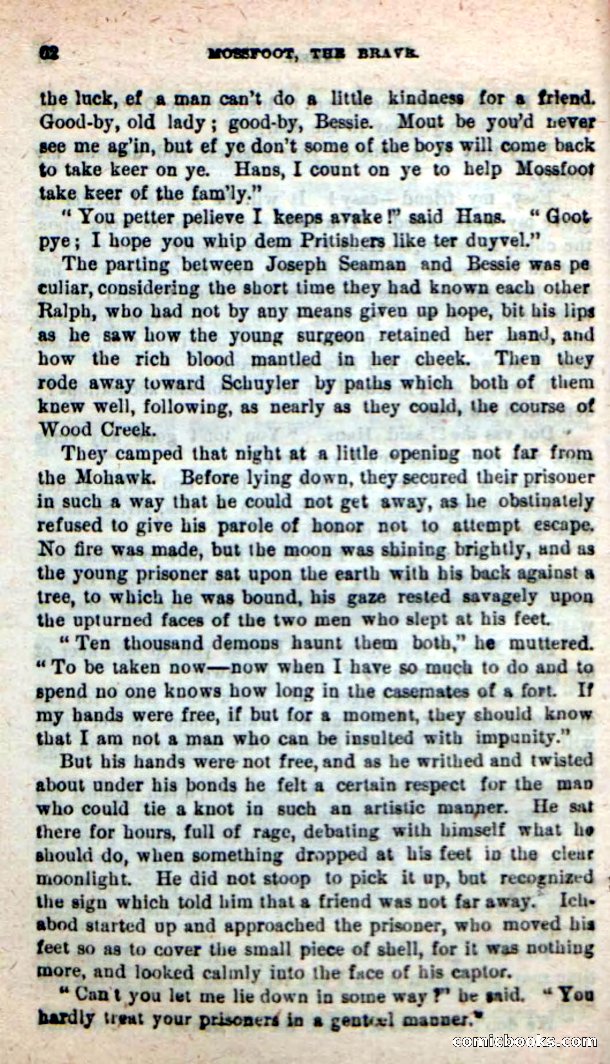 Beadle's New Dime Novels: Mossfoot, the Brave — page 58 of 100