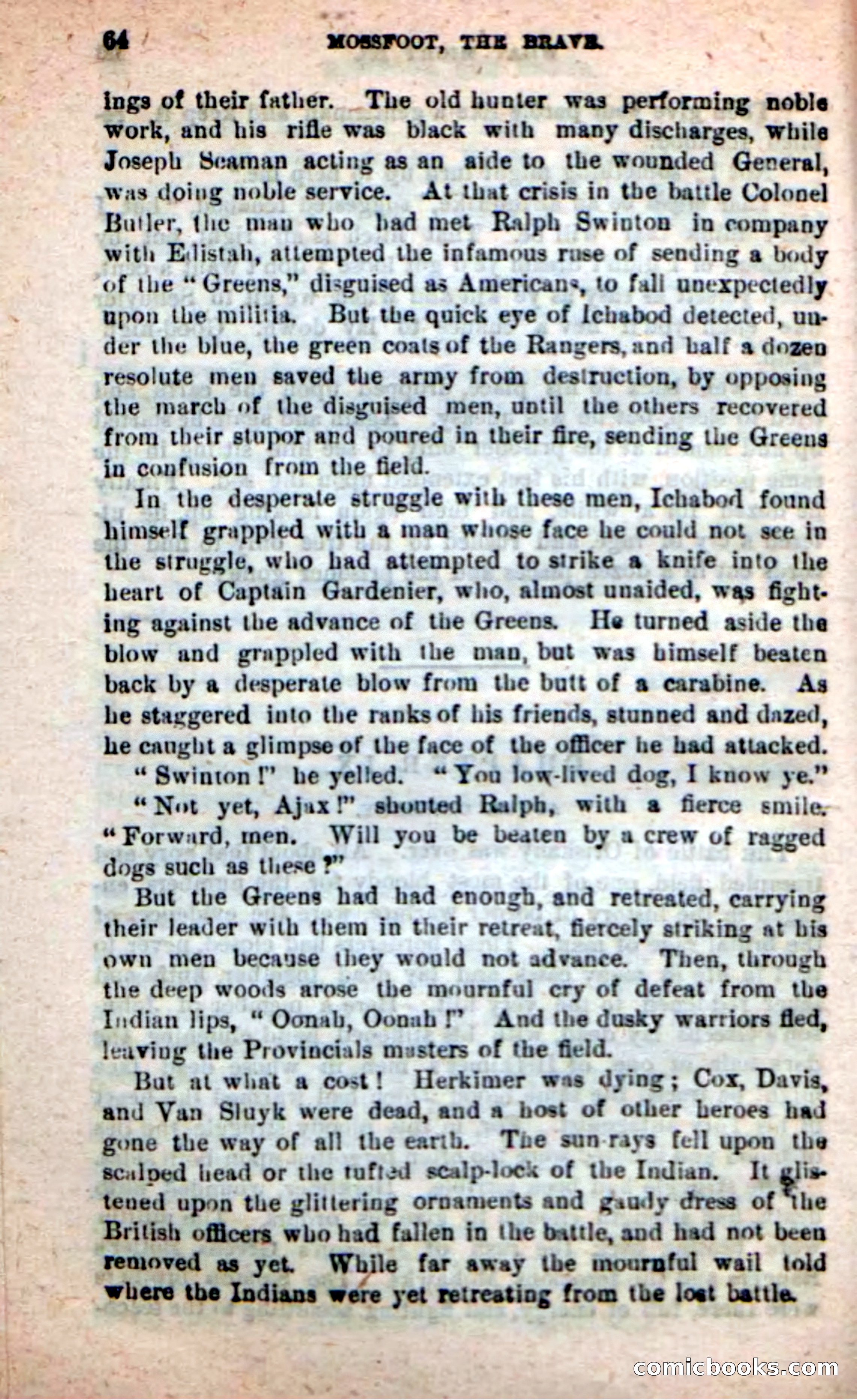 Beadle's New Dime Novels: Mossfoot, the Brave — page 60 of 100