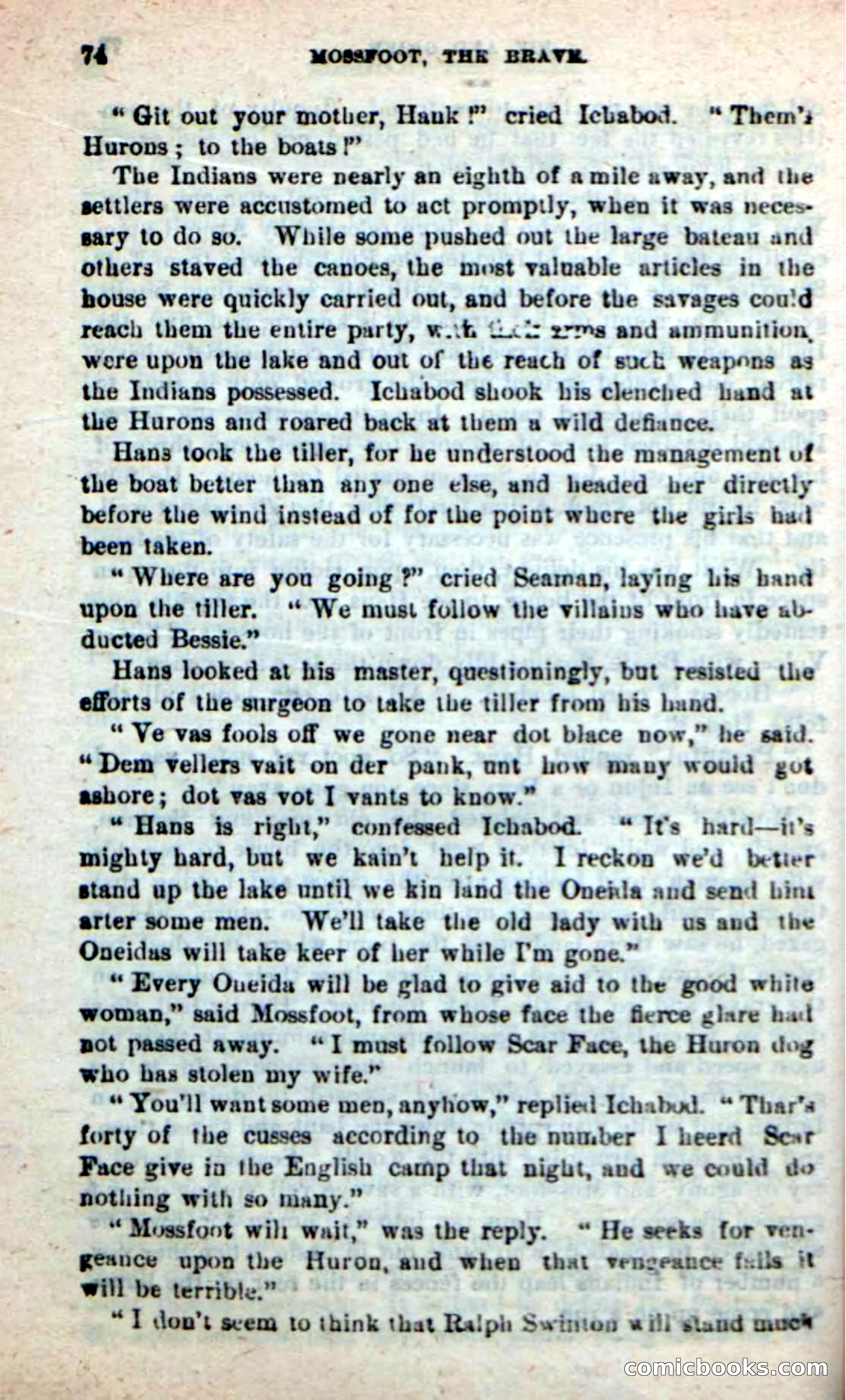 Beadle's New Dime Novels: Mossfoot, the Brave — page 70 of 100