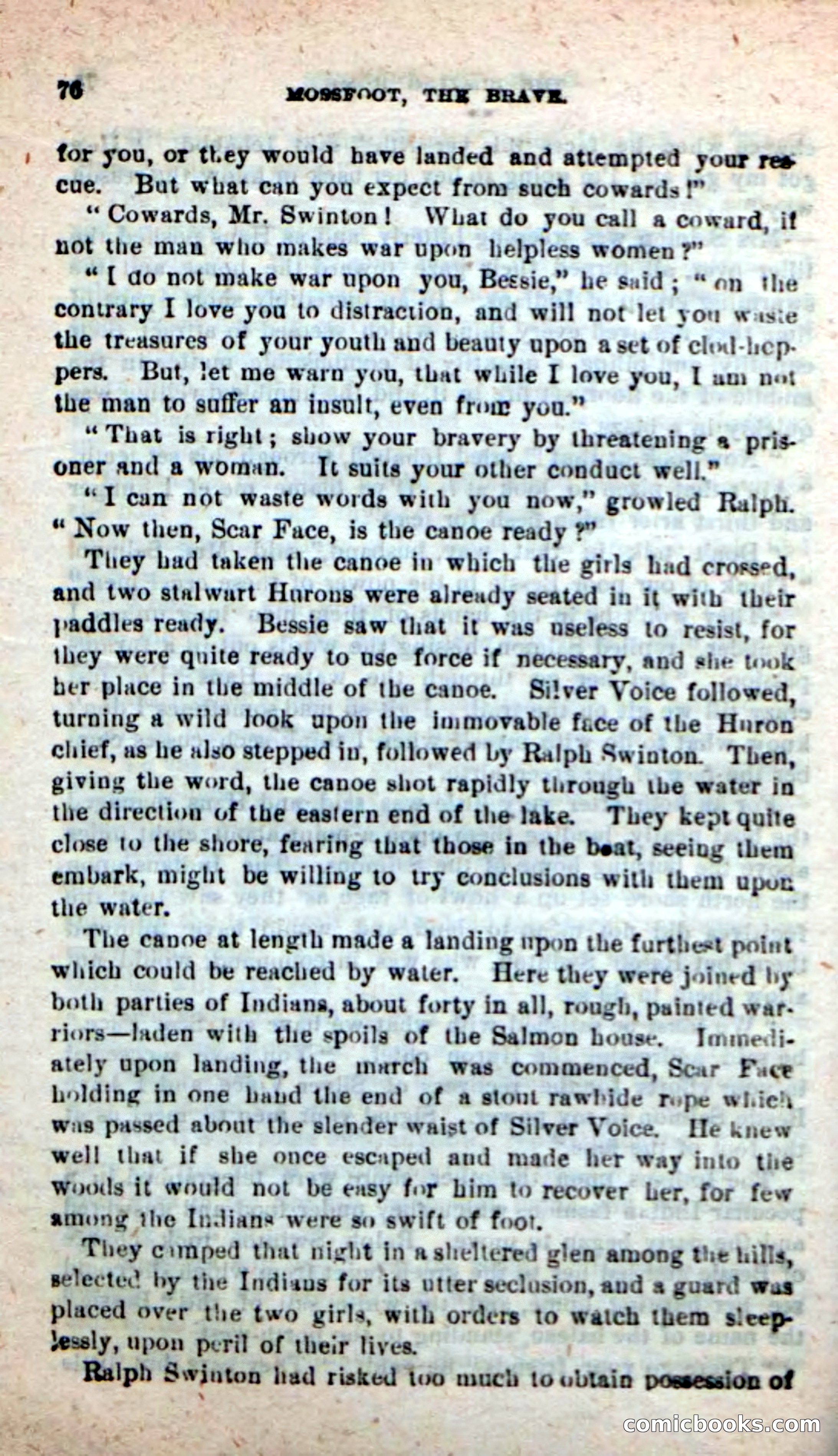 Beadle's New Dime Novels: Mossfoot, the Brave — page 72 of 100