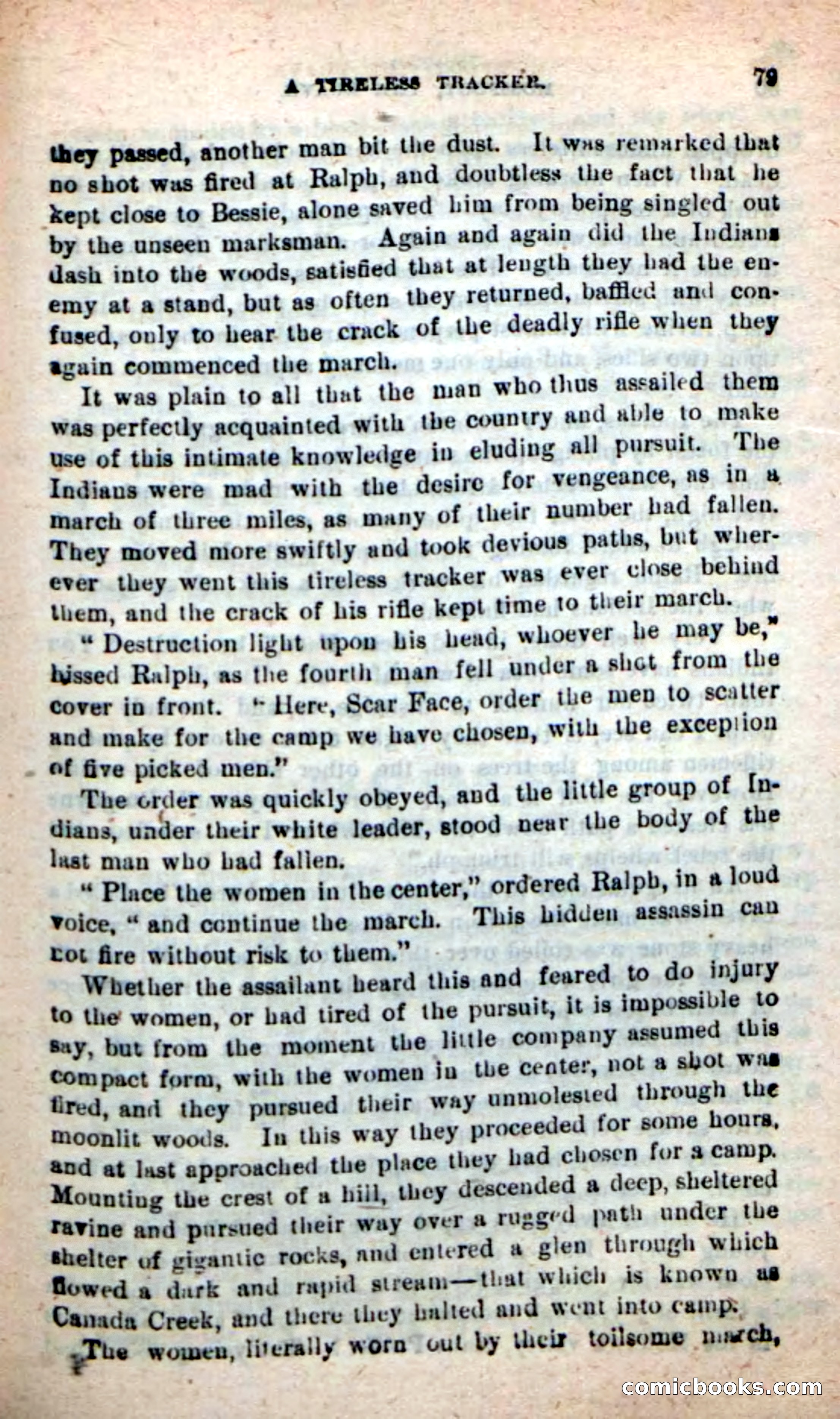 Beadle's New Dime Novels: Mossfoot, the Brave — page 75 of 100