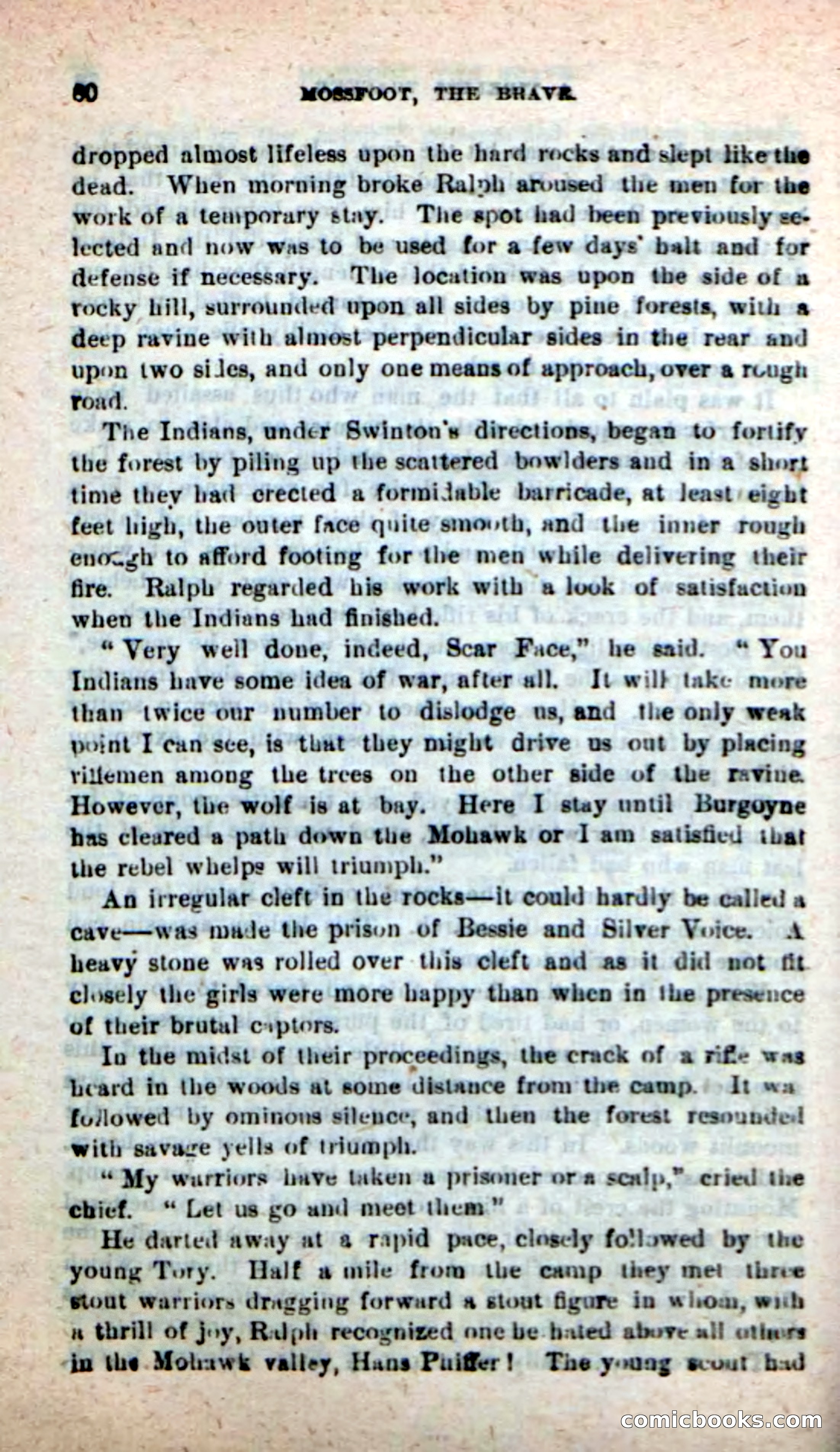 Beadle's New Dime Novels: Mossfoot, the Brave — page 76 of 100