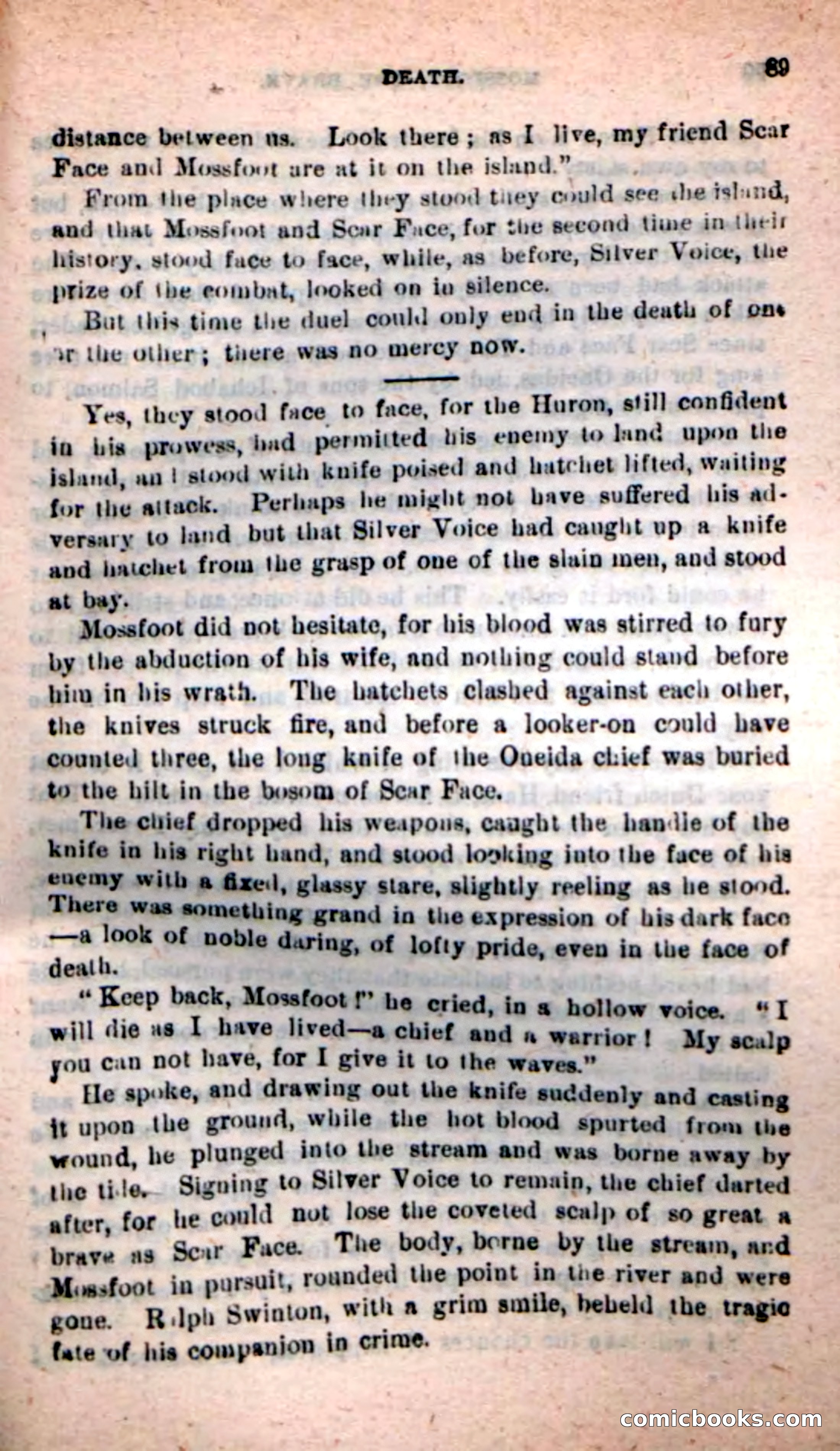 Beadle's New Dime Novels: Mossfoot, the Brave — page 85 of 100