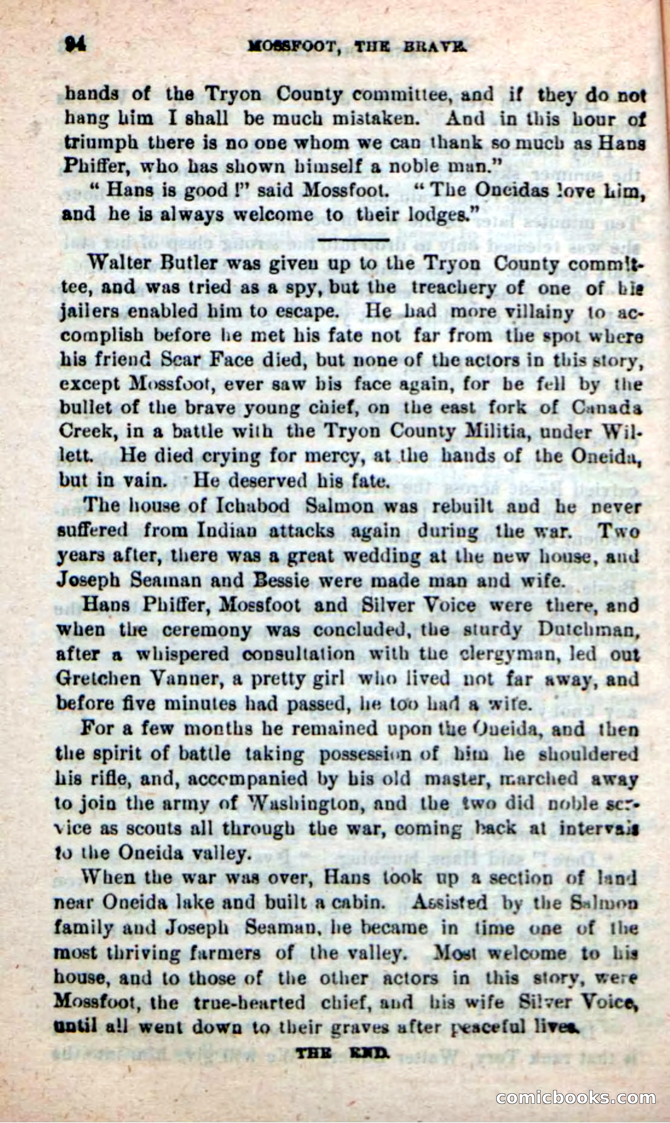 Beadle's New Dime Novels: Mossfoot, the Brave — page 90 of 100