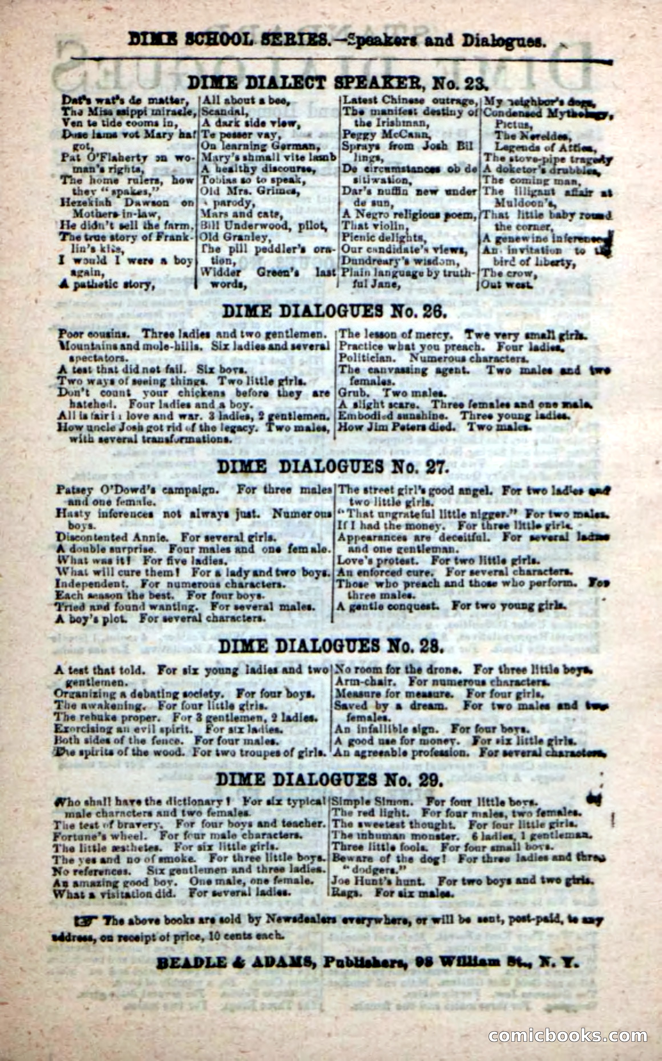 Beadle's New Dime Novels: The Dragon's Bride — page 109 of 111
