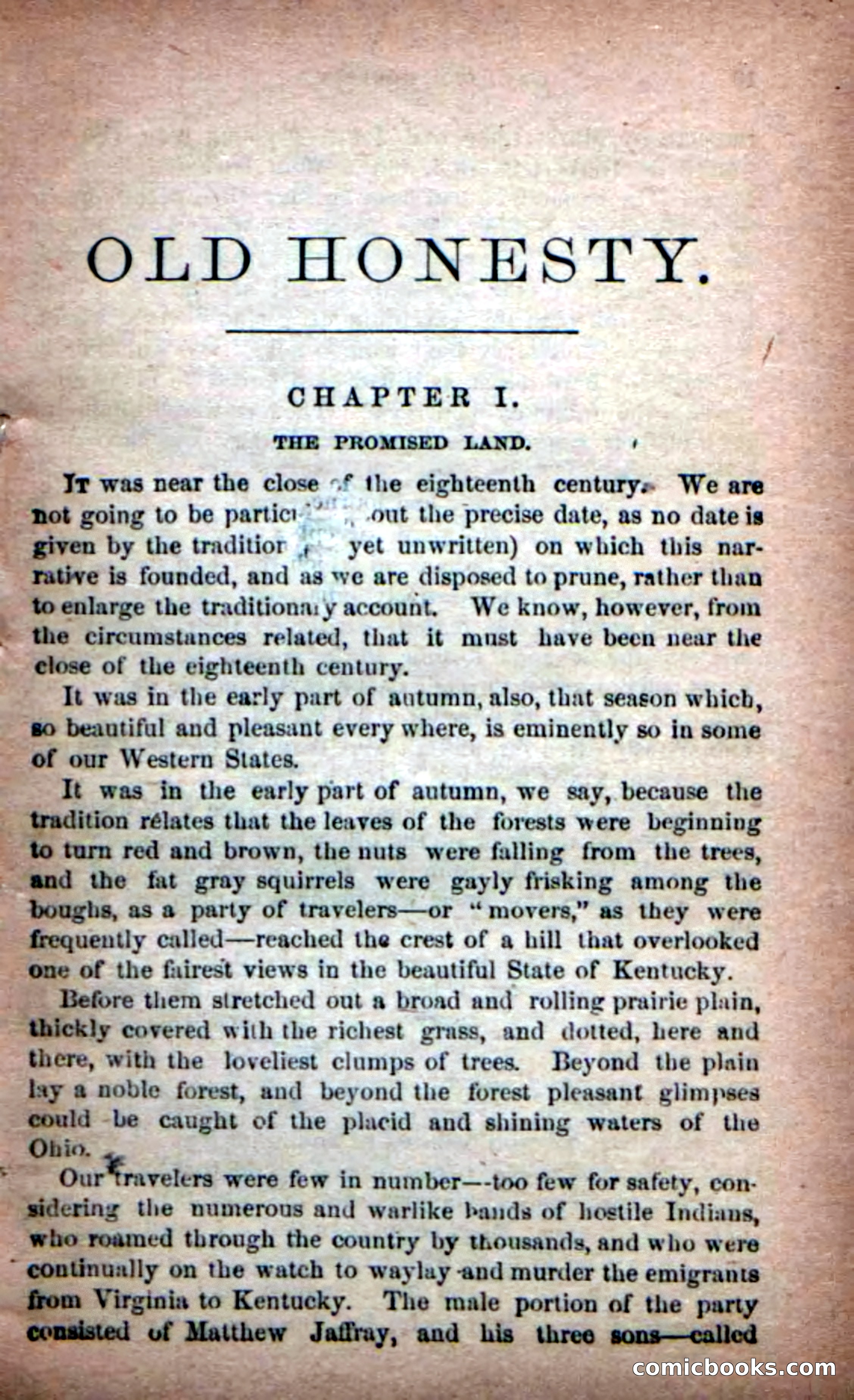Beadle's New Dime Novels: Old Honesty — page 5 of 98