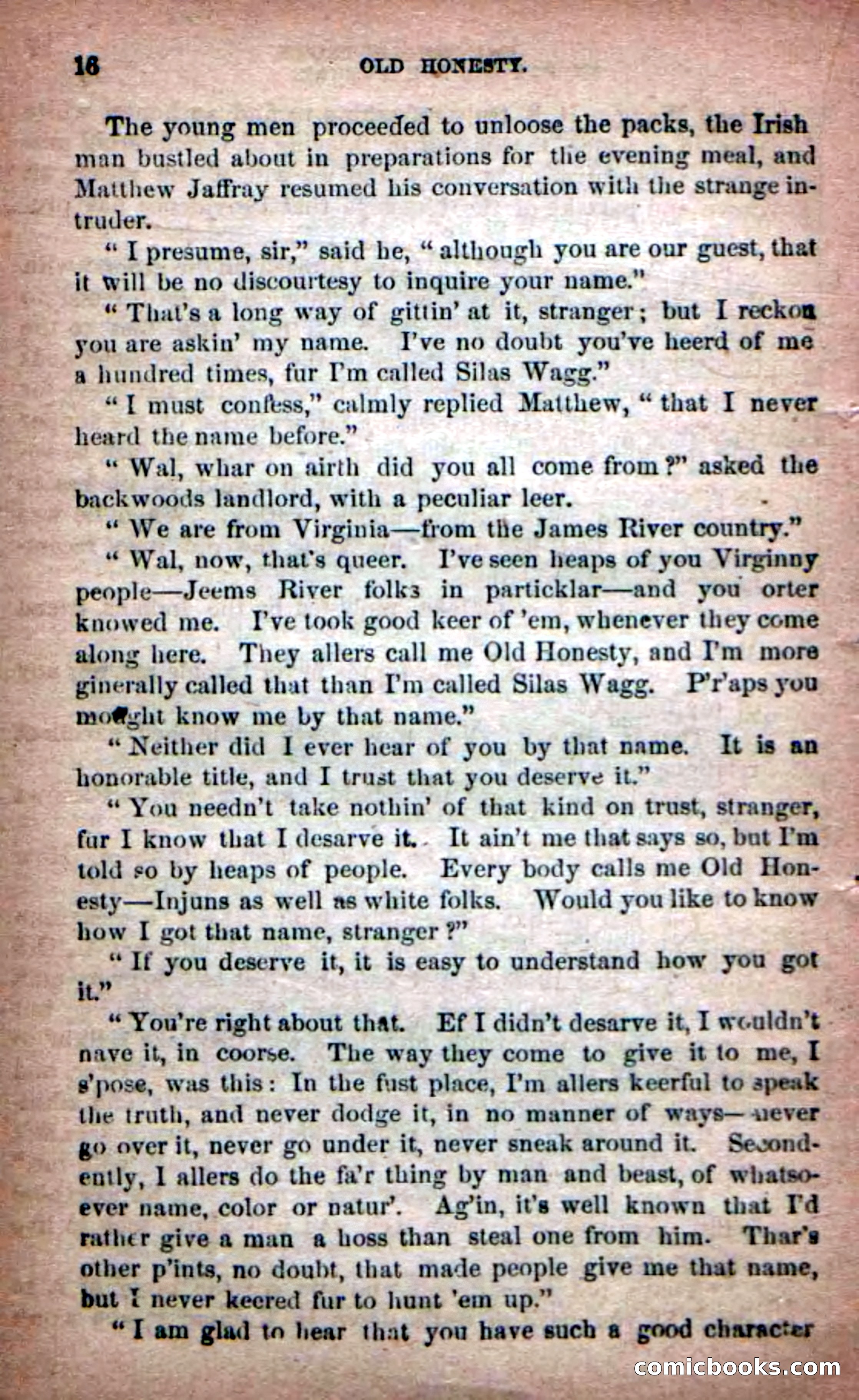 Beadle's New Dime Novels: Old Honesty — page 12 of 98