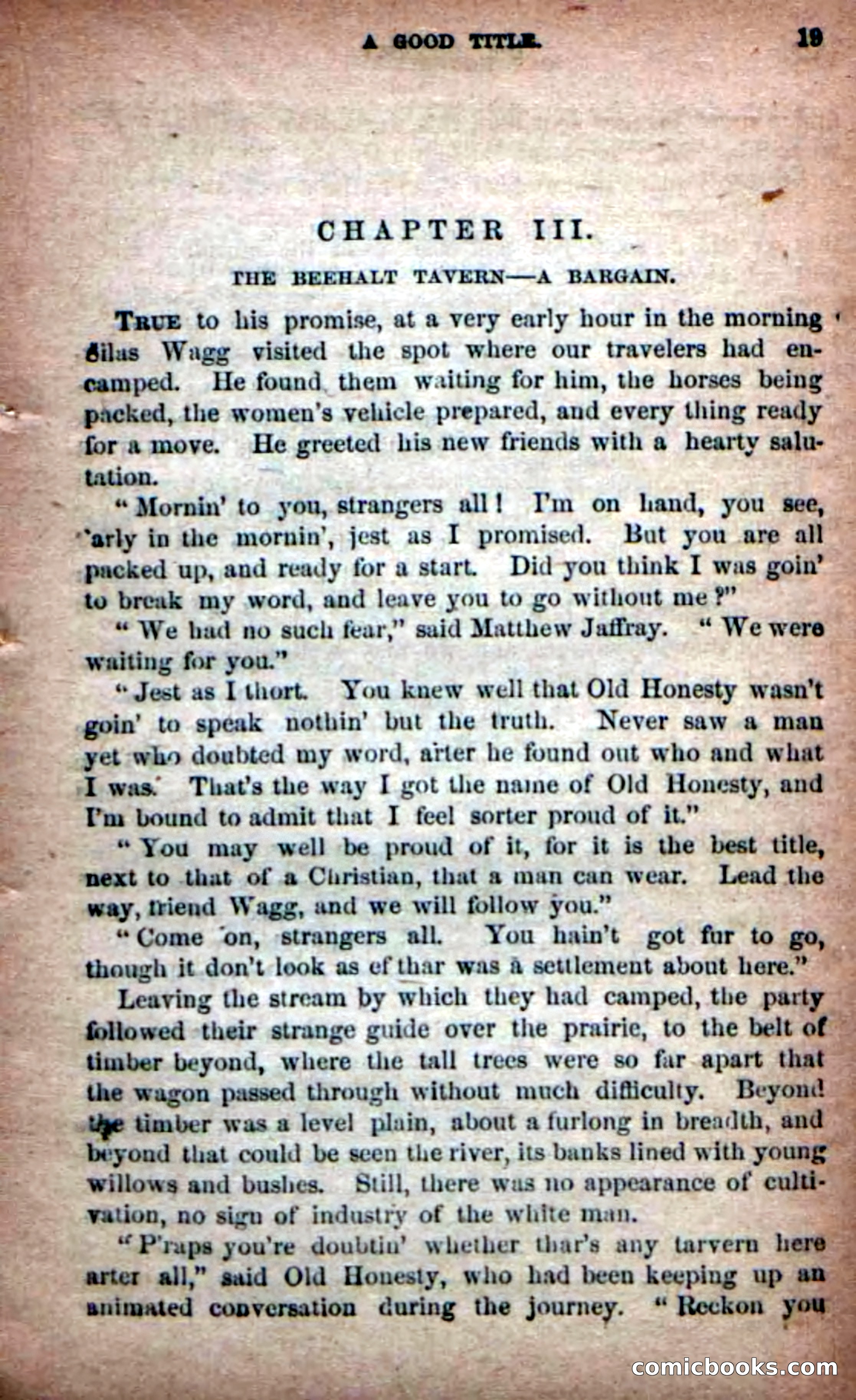 Beadle's New Dime Novels: Old Honesty — page 15 of 98