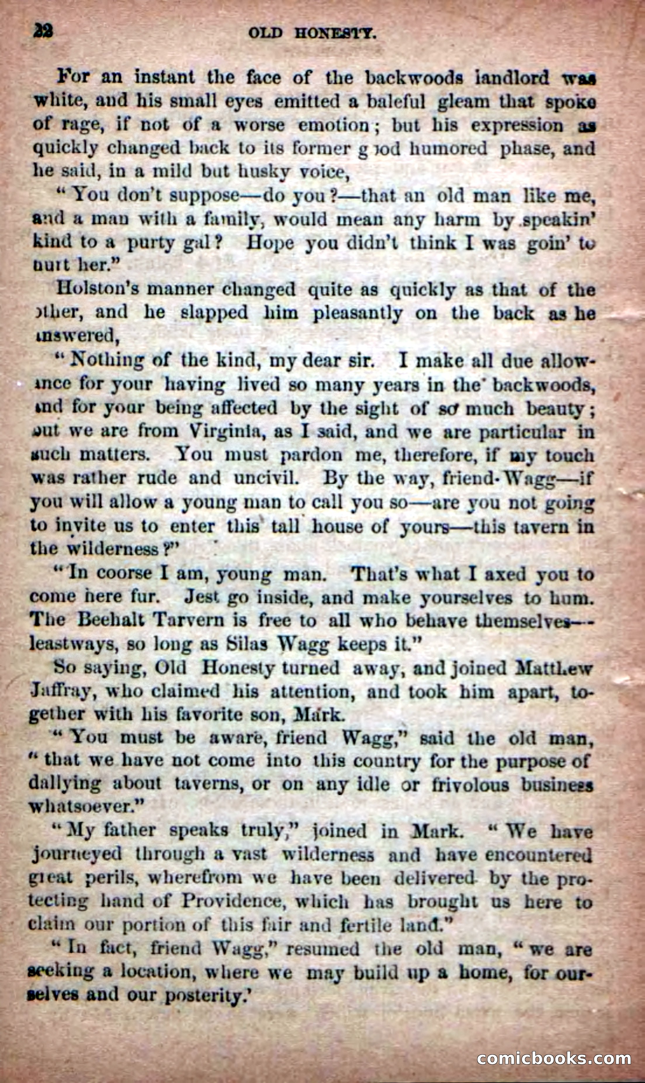 Beadle's New Dime Novels: Old Honesty — page 18 of 98