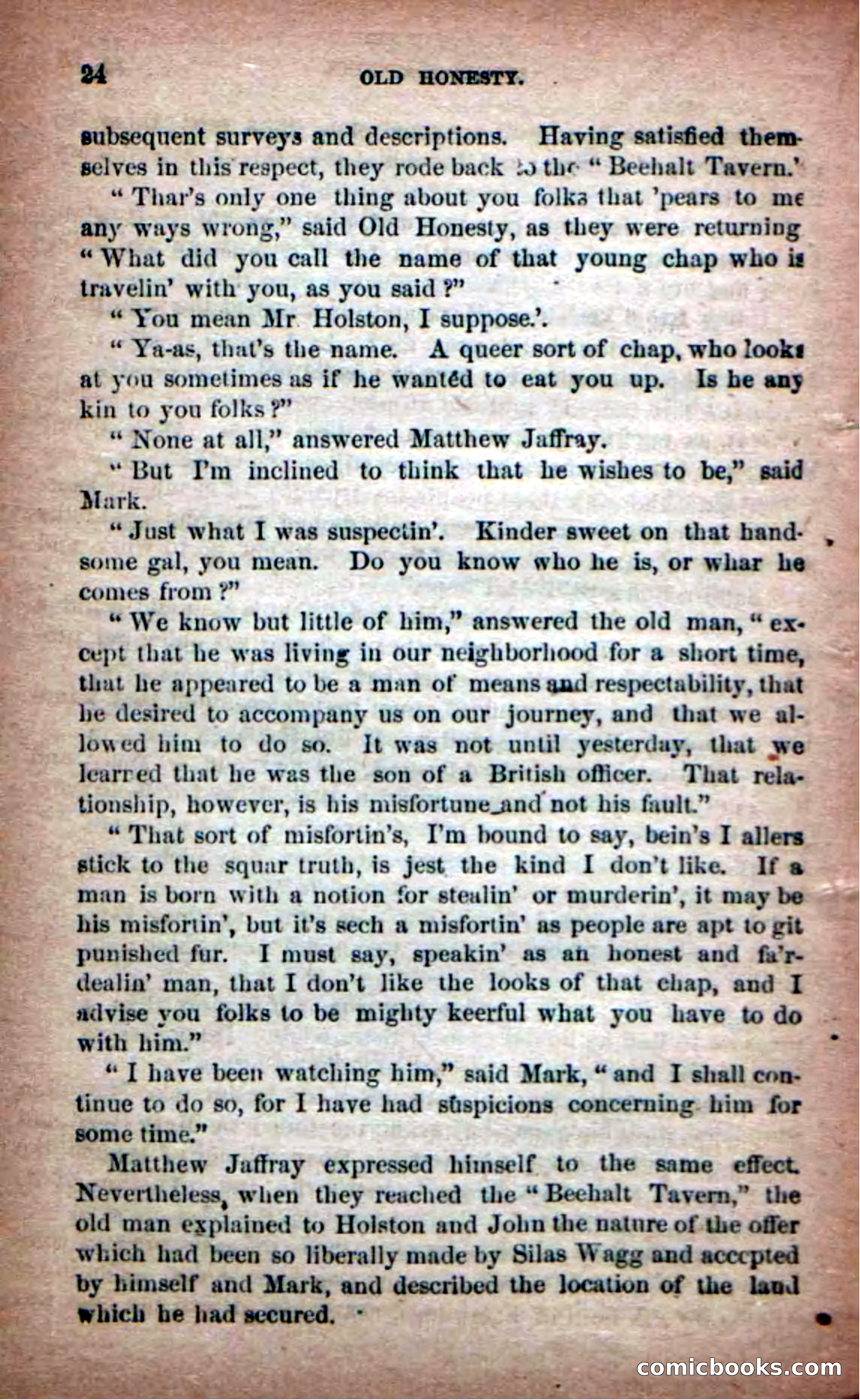 Beadle's New Dime Novels: Old Honesty — page 20 of 98