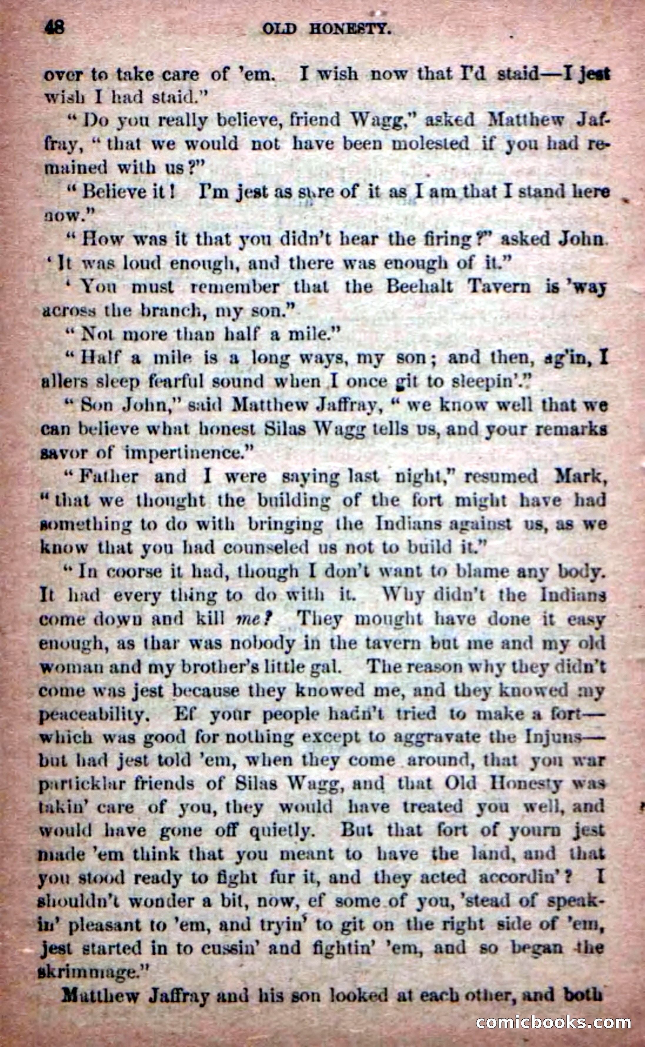 Beadle's New Dime Novels: Old Honesty — page 44 of 98