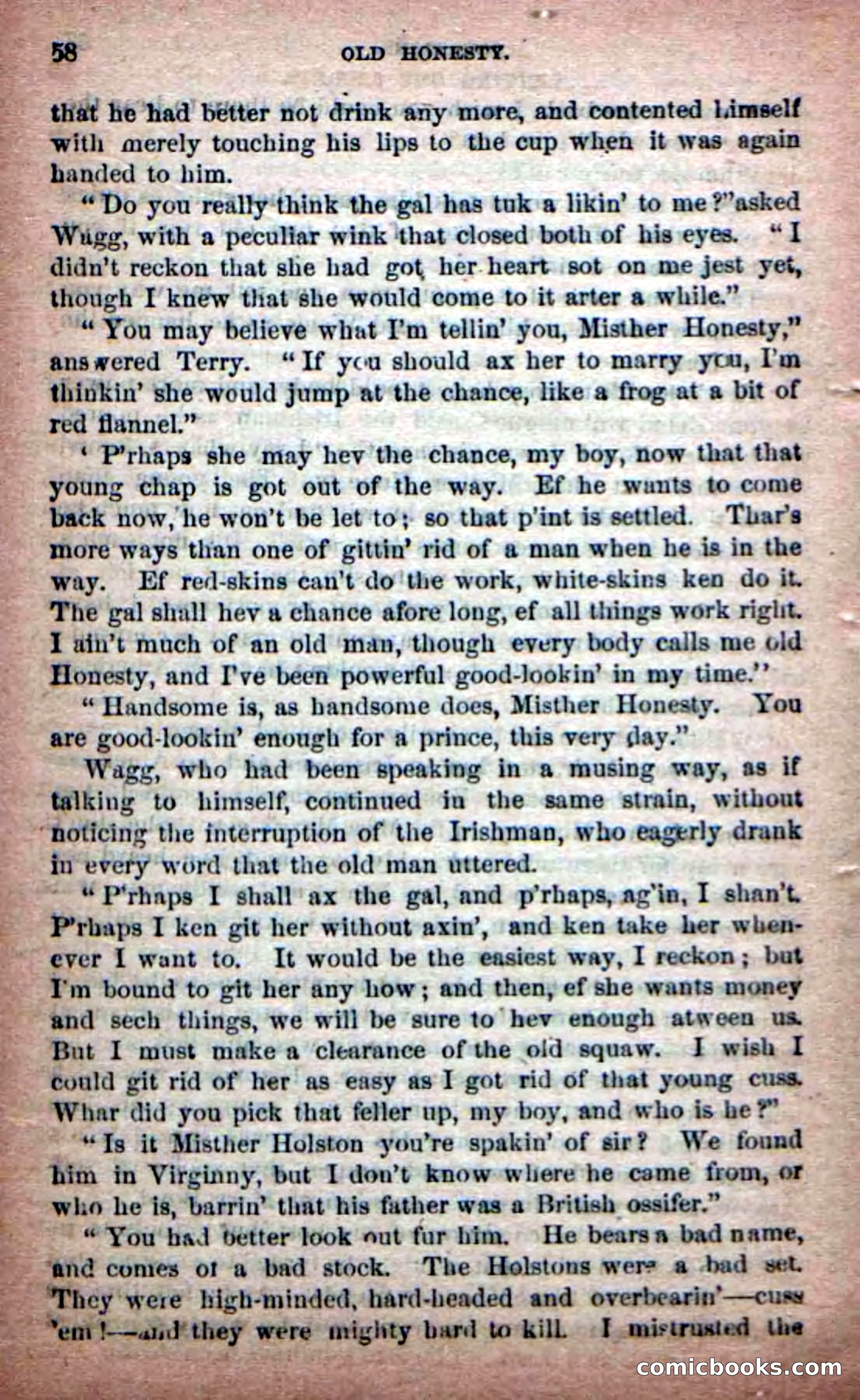 Beadle's New Dime Novels: Old Honesty — page 54 of 98