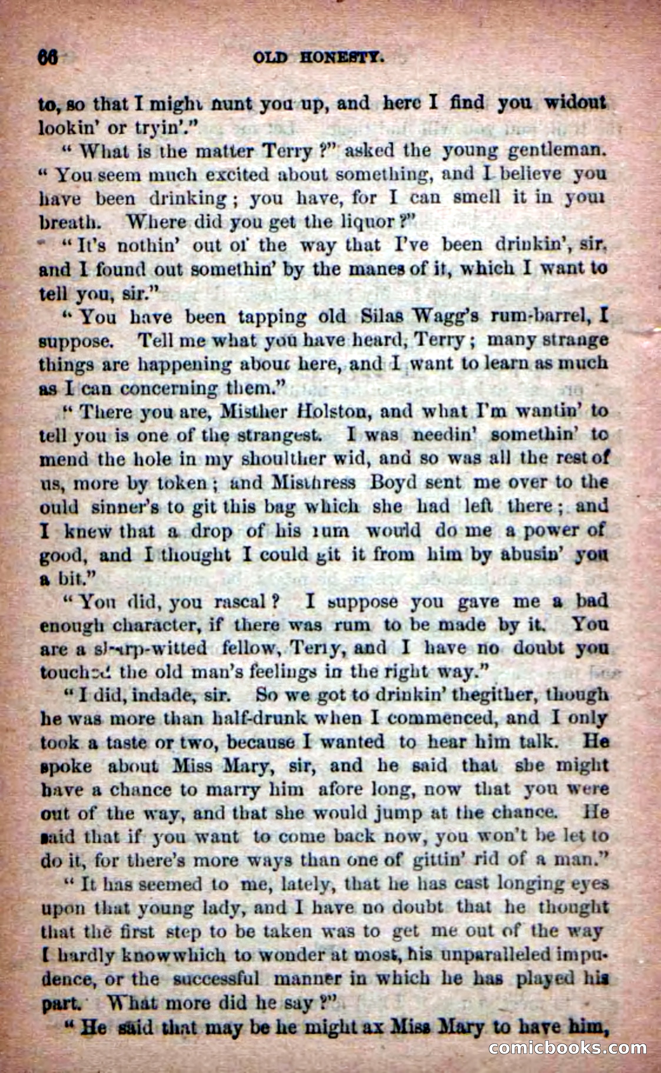 Beadle's New Dime Novels: Old Honesty — page 62 of 98
