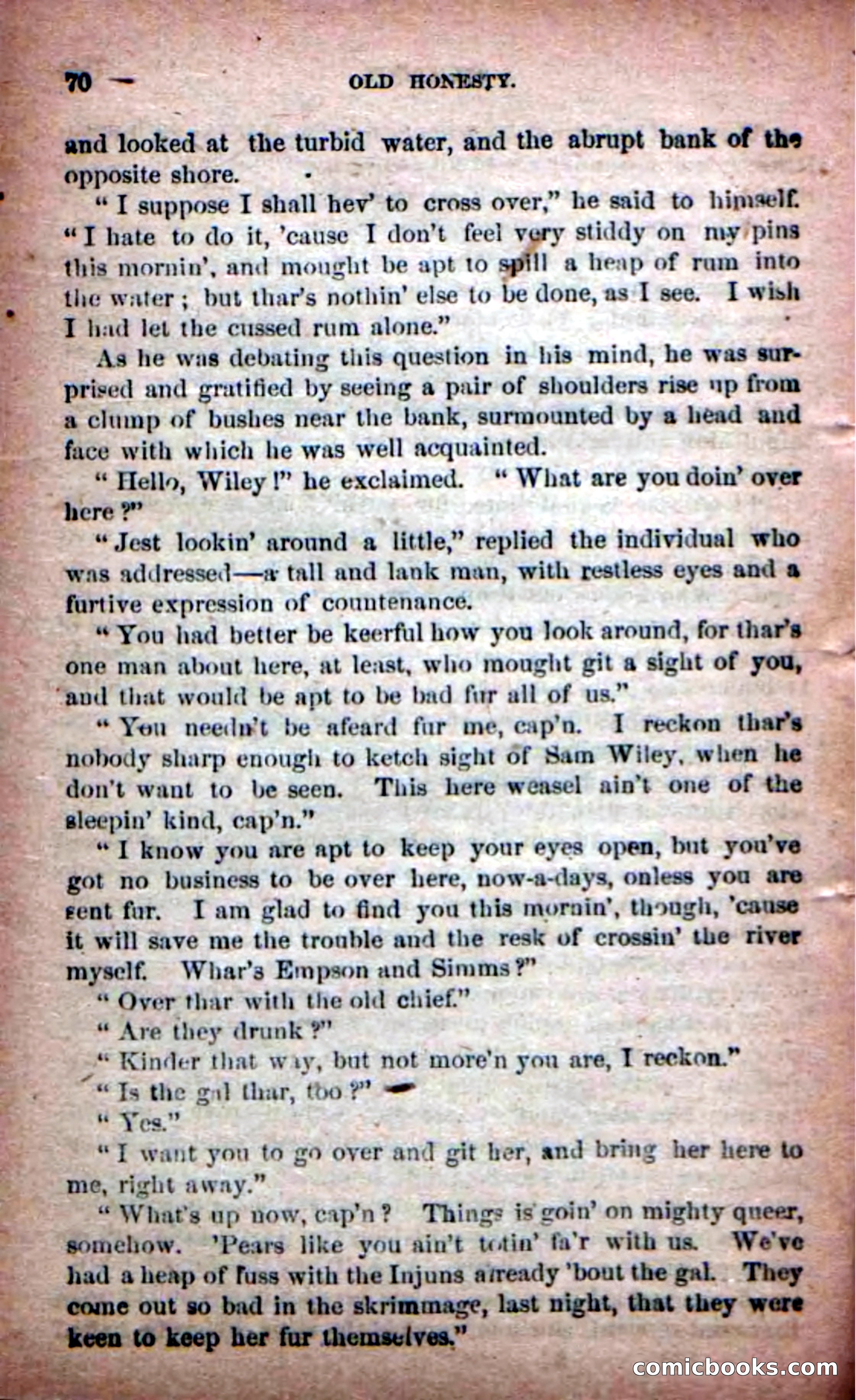 Beadle's New Dime Novels: Old Honesty — page 66 of 98