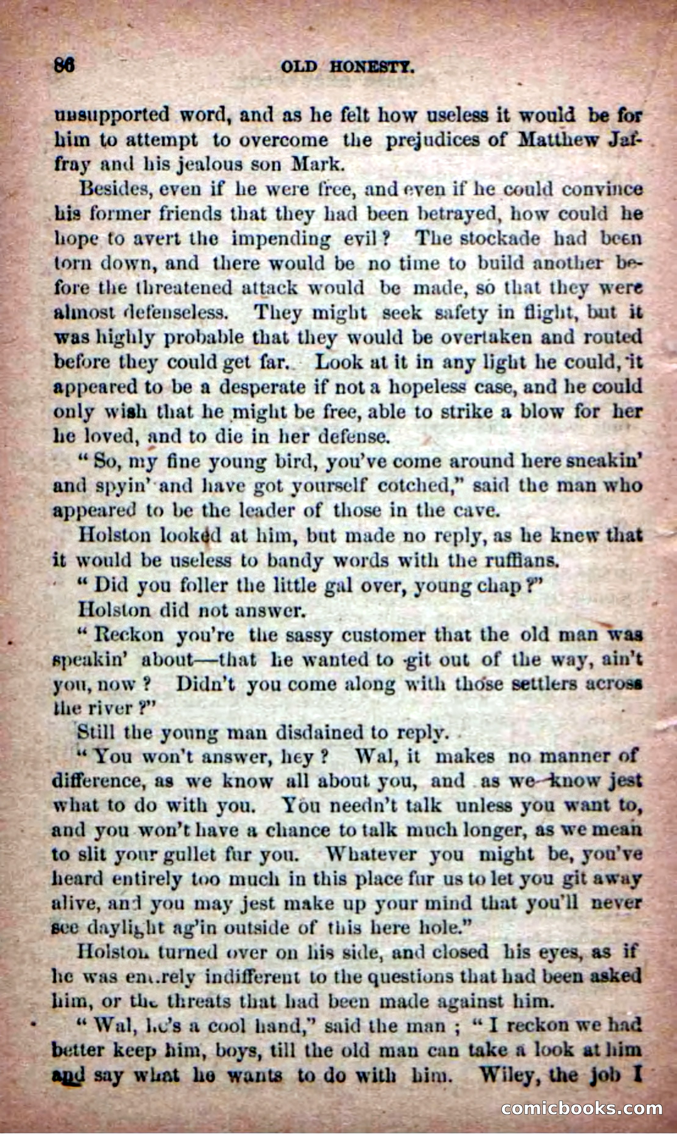 Beadle's New Dime Novels: Old Honesty — page 82 of 98