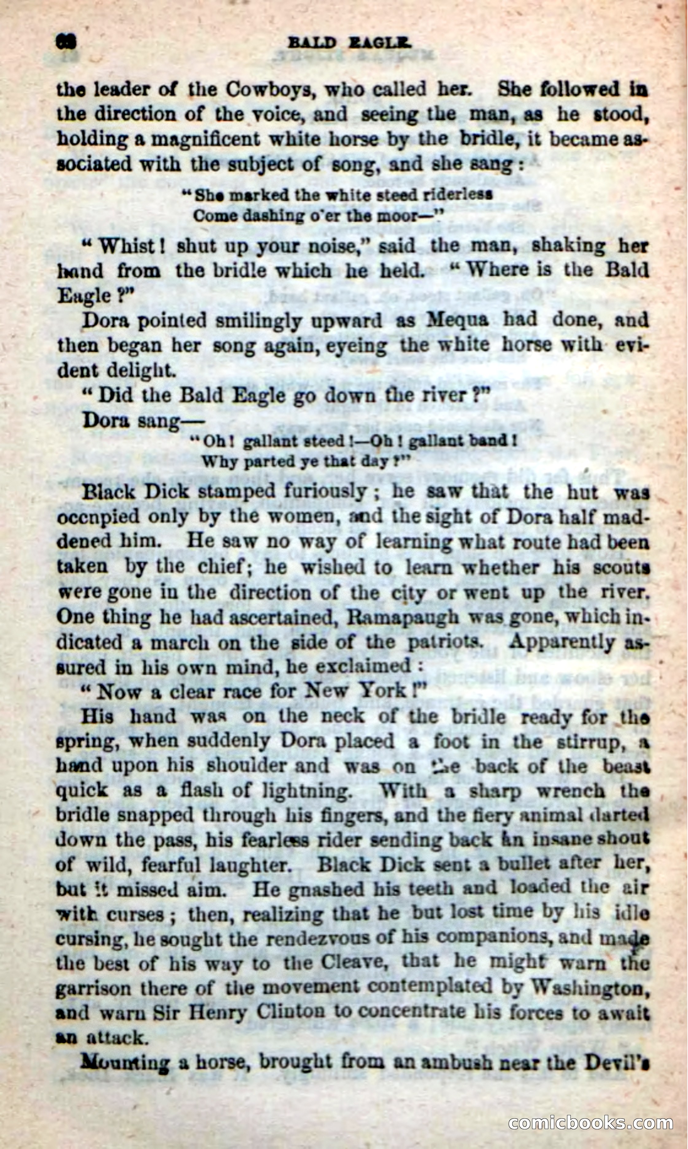 Beadle's New Dime Novels: Bald Eagle — page 58 of 98