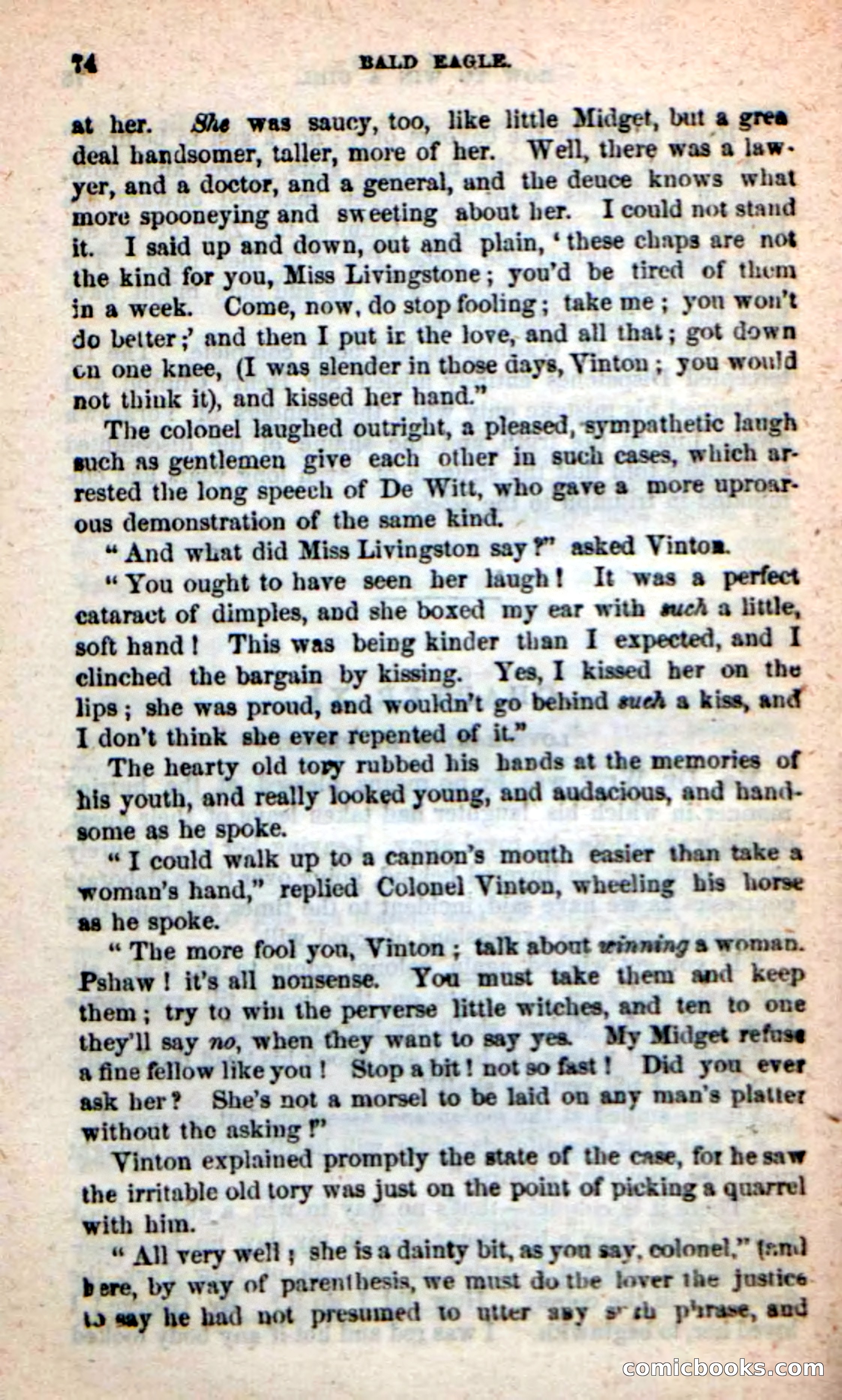 Beadle's New Dime Novels: Bald Eagle — page 70 of 98