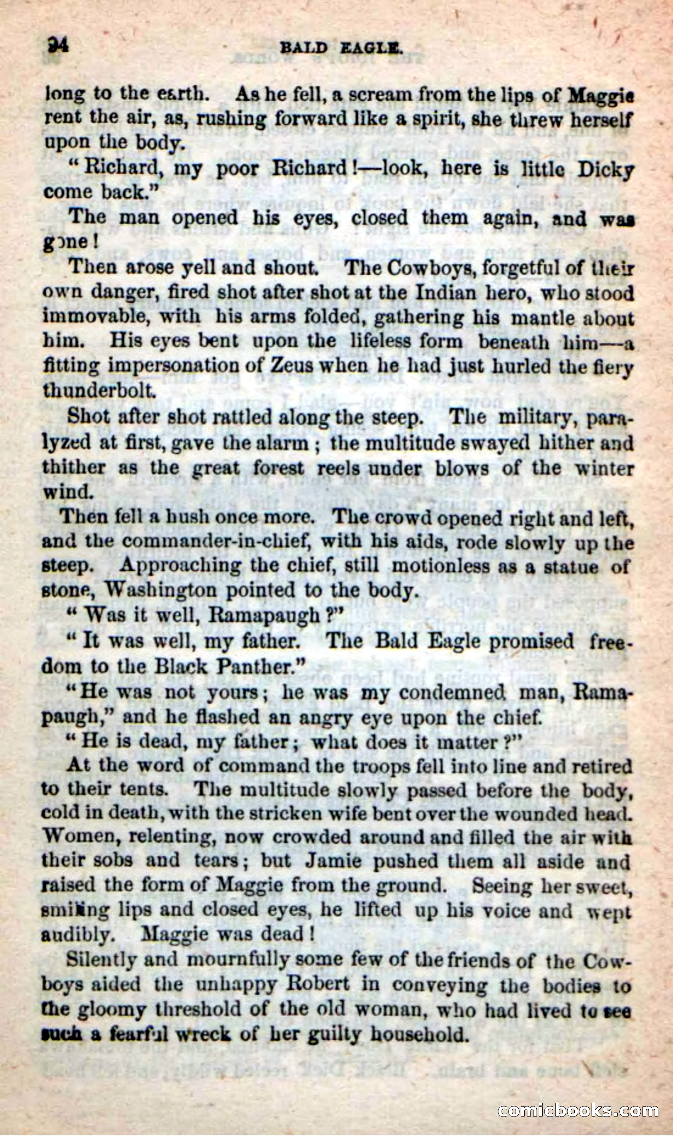 Beadle's New Dime Novels: Bald Eagle — page 90 of 98