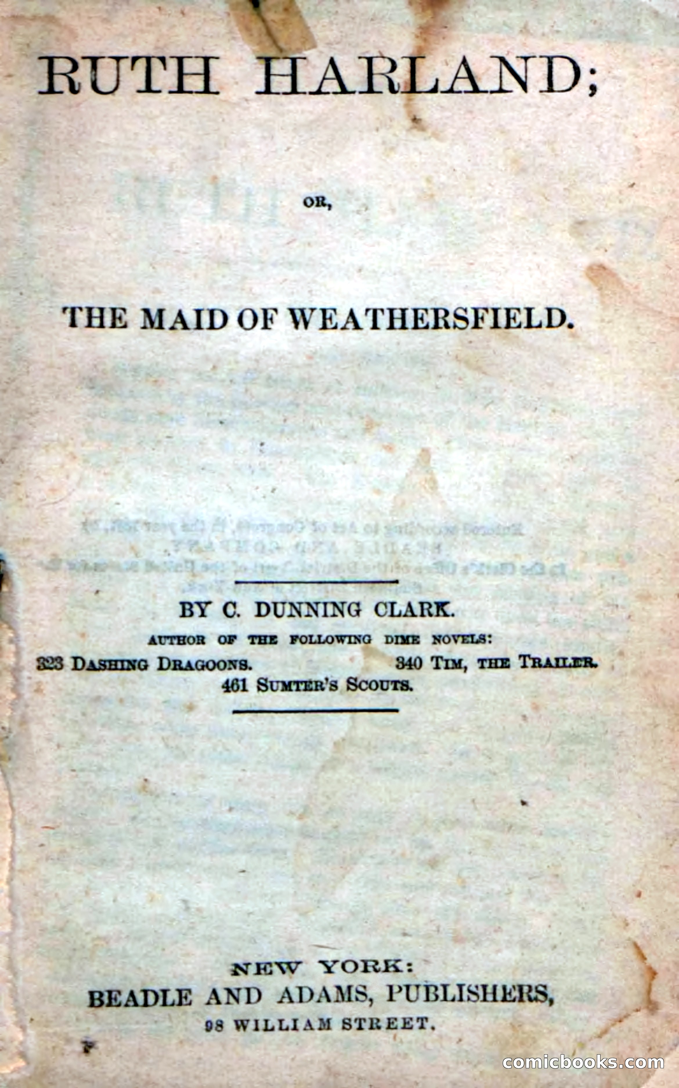 Beadle's New Dime Novels: Ruth Harland — page 3 of 100