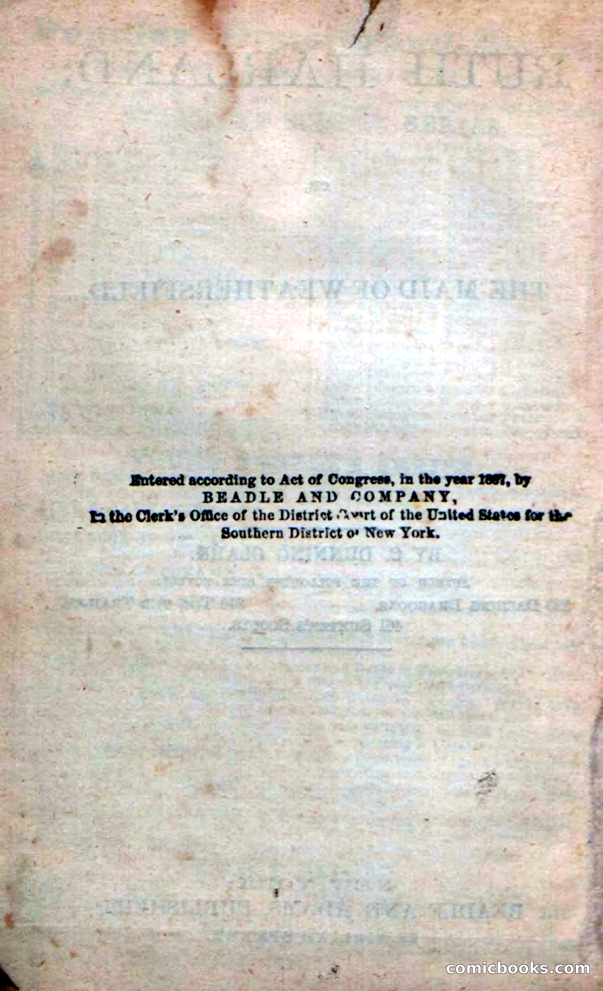 Beadle's New Dime Novels: Ruth Harland — page 4 of 100