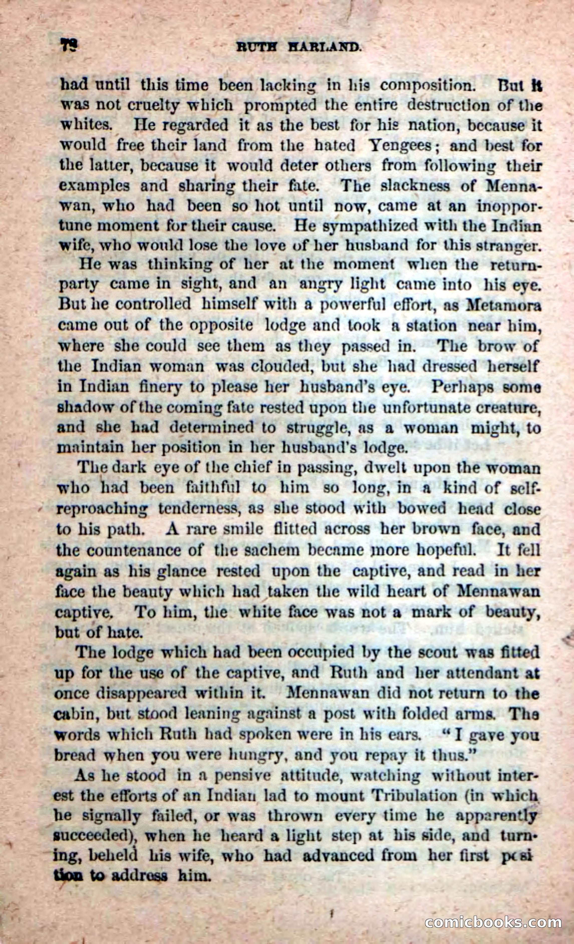 Beadle's New Dime Novels: Ruth Harland — page 74 of 100