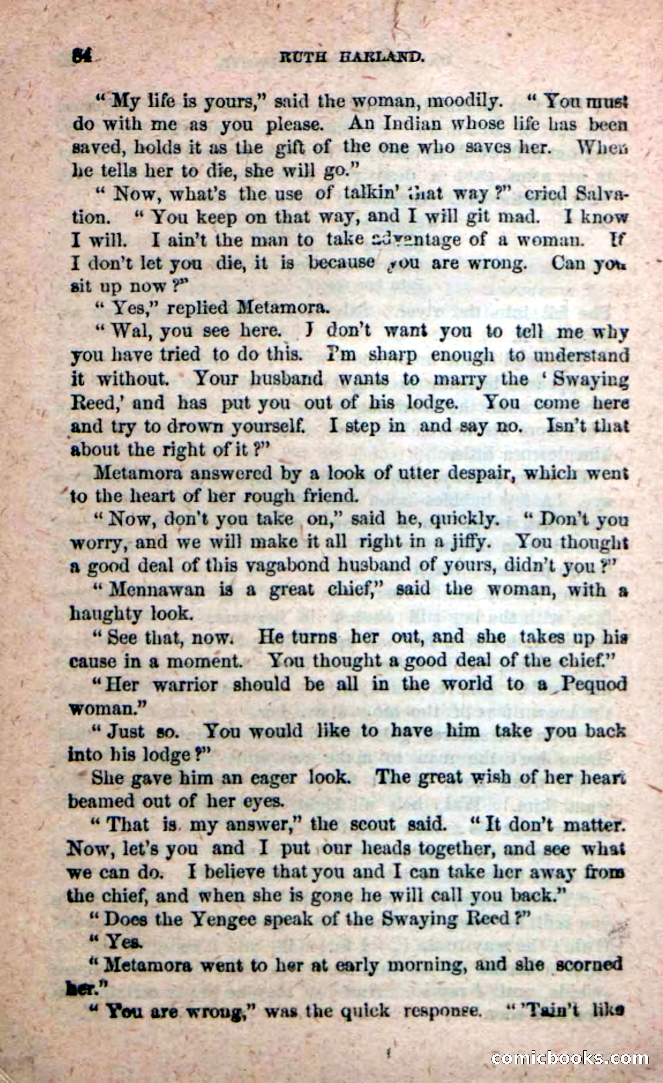 Beadle's New Dime Novels: Ruth Harland — page 80 of 100