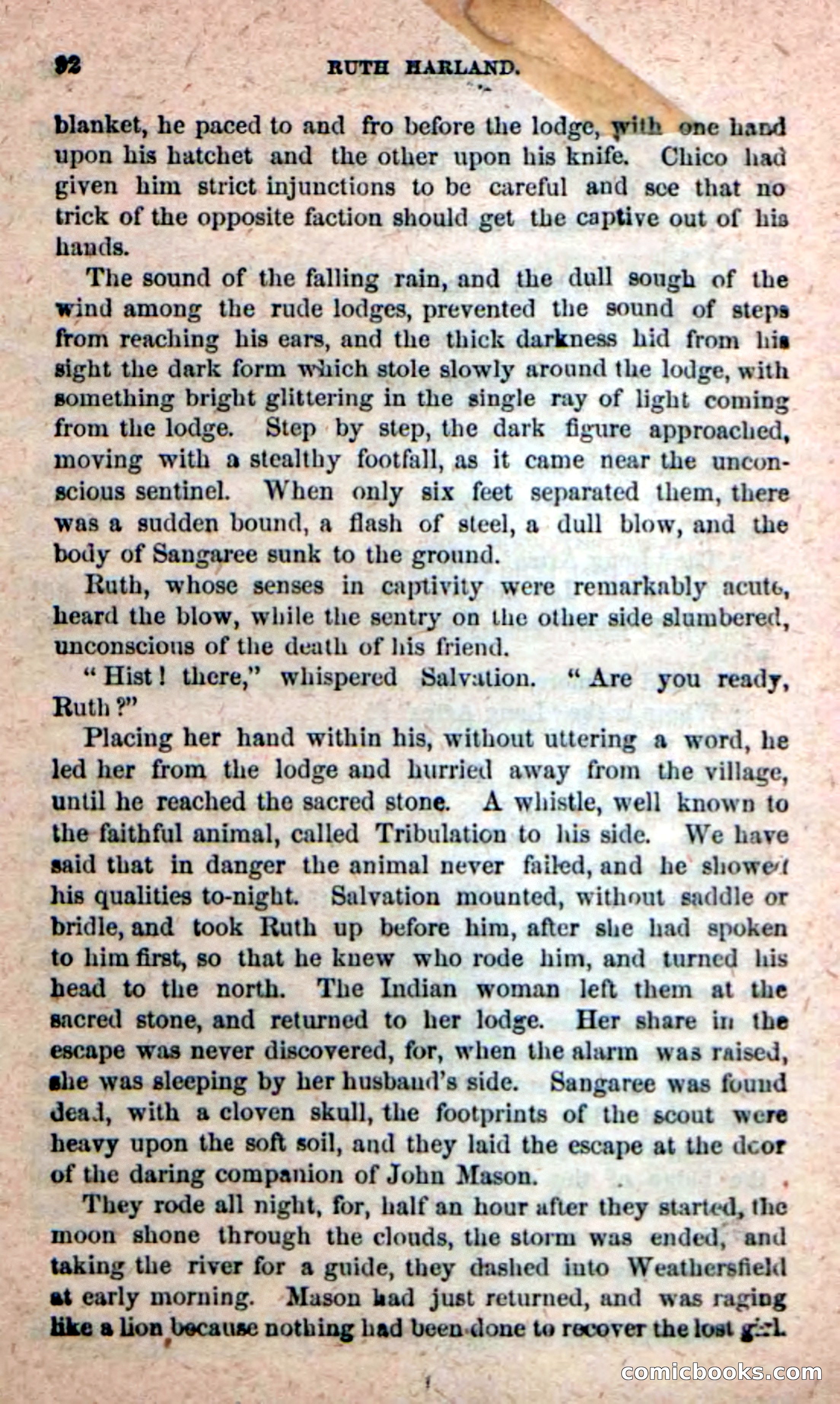 Beadle's New Dime Novels: Ruth Harland — page 88 of 100