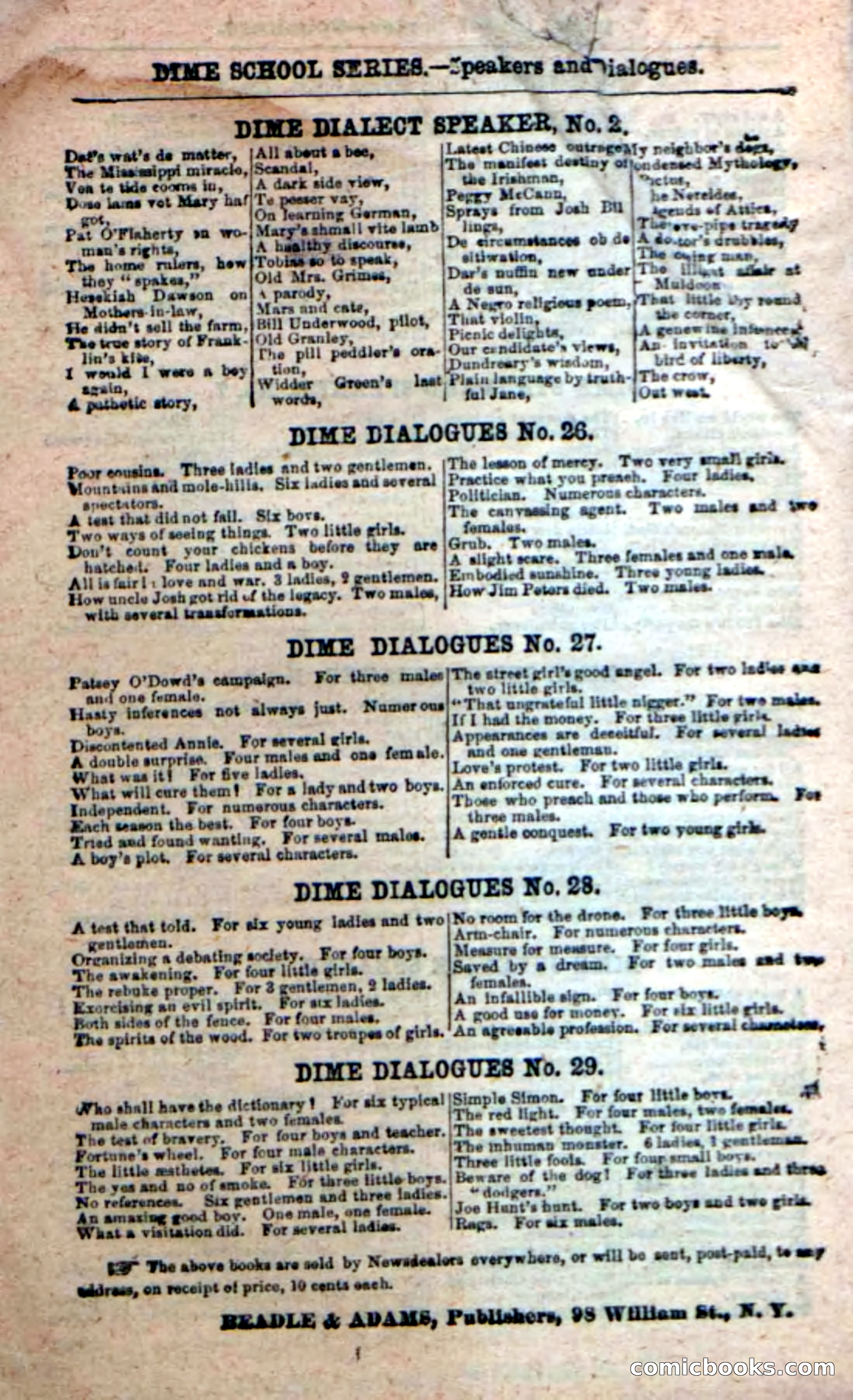 Beadle's New Dime Novels: Ruth Harland — page 98 of 100