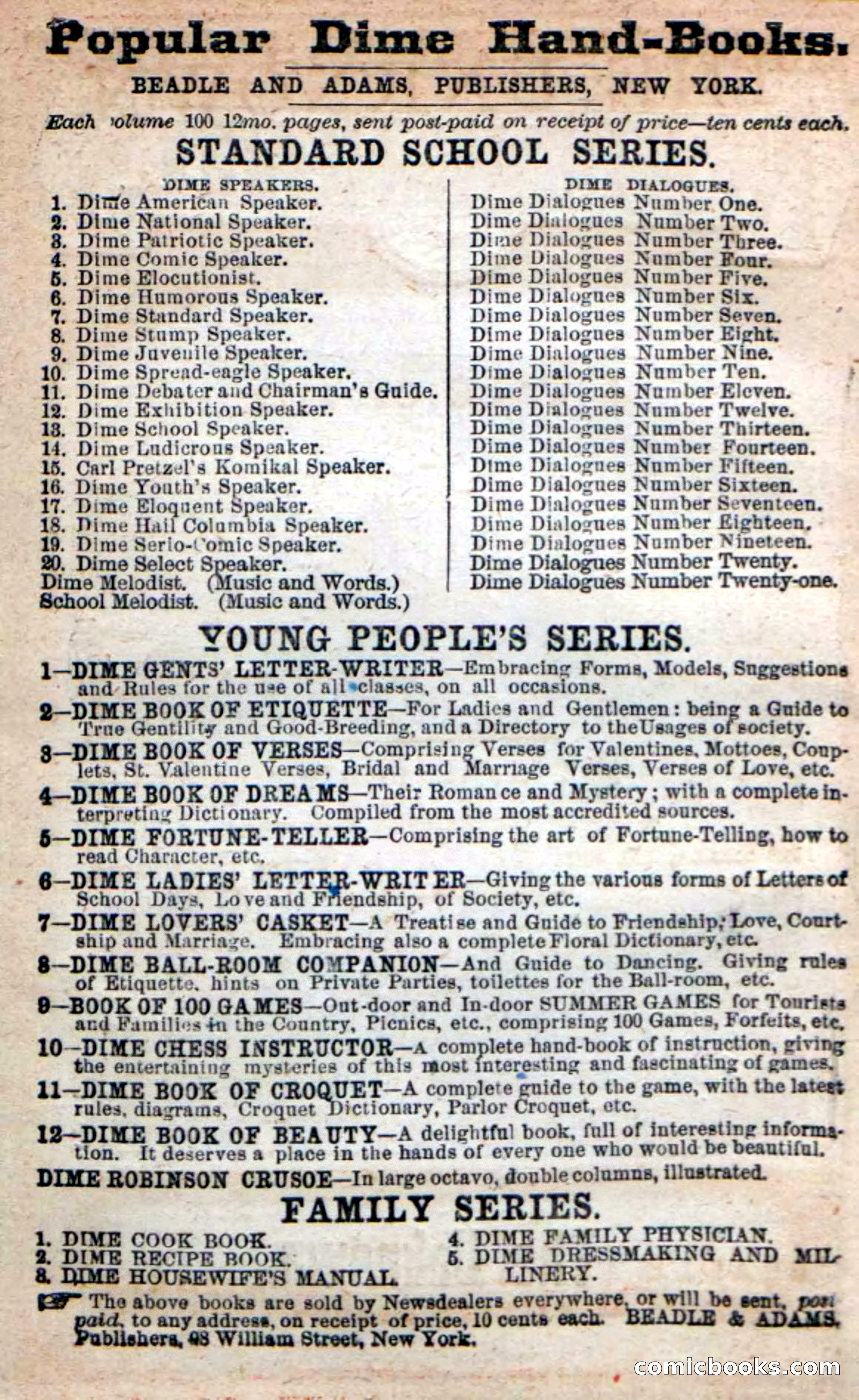 Beadle's New Dime Novels: The Unknown — page 2 of 121