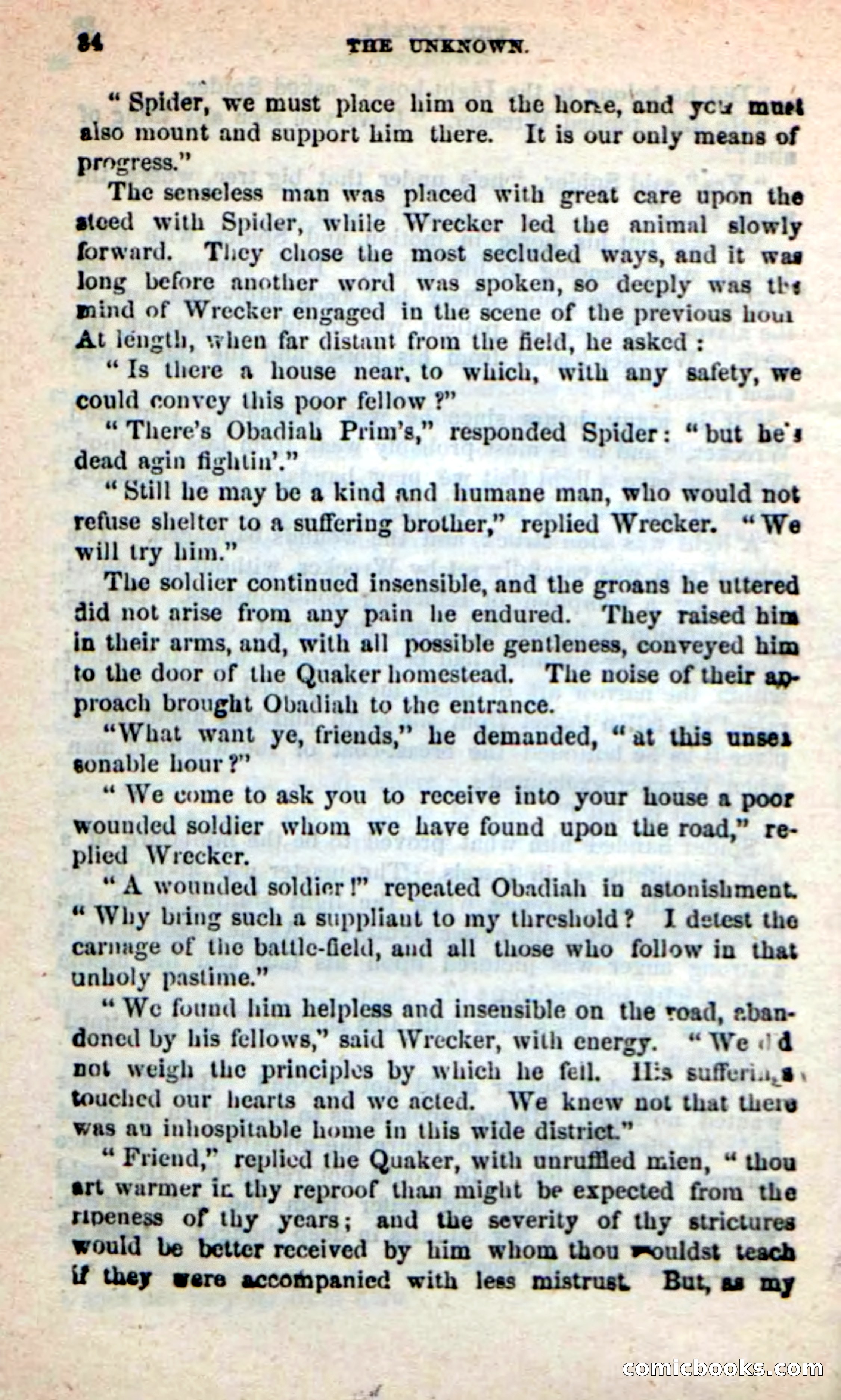 Beadle's New Dime Novels: The Unknown — page 34 of 121