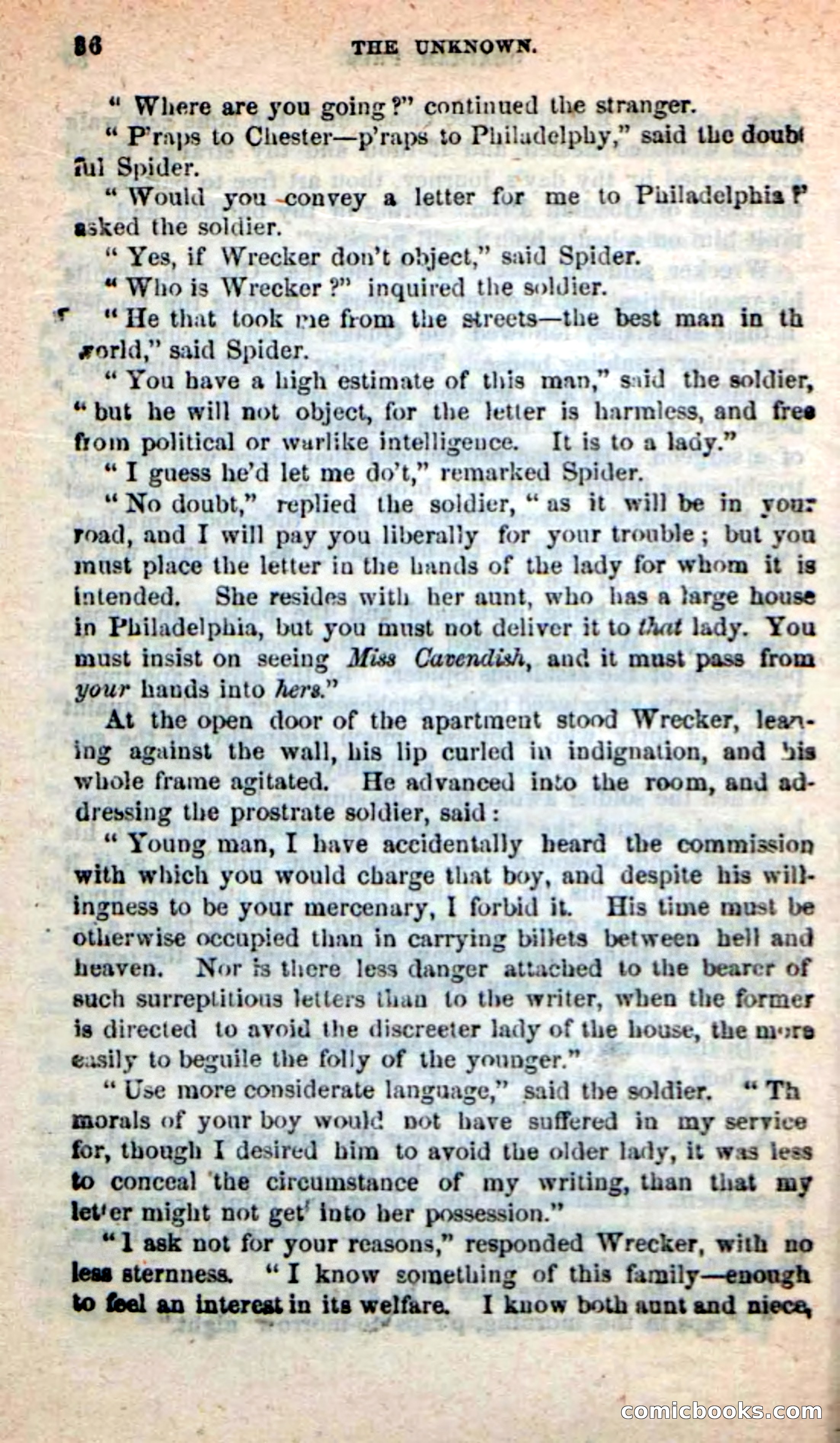 Beadle's New Dime Novels: The Unknown — page 36 of 121